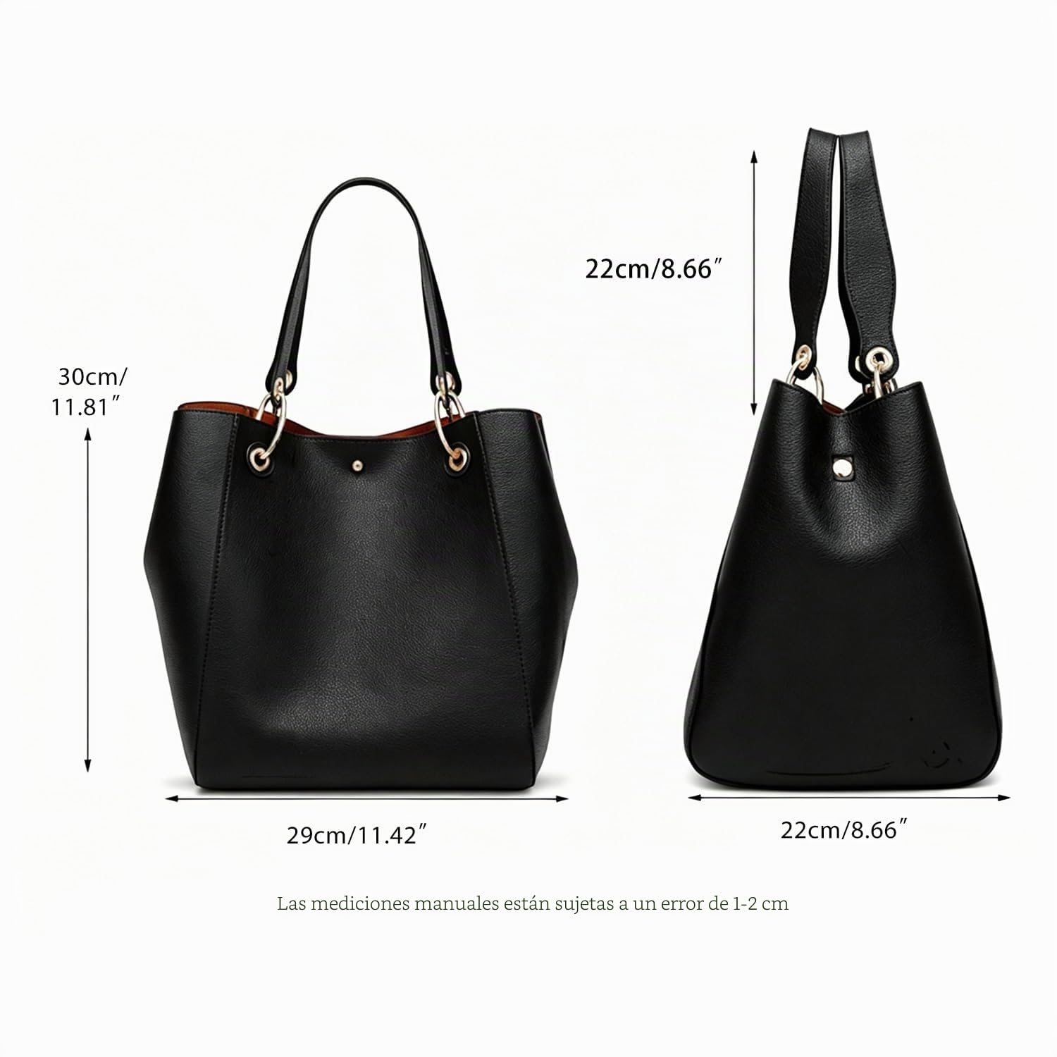 Pahajim Bolso Bandolera Mujer Grande PU Piel Tote Bag Bolsos Shopper Bolso de Mano para Compras, Fiesta, Viajes, Trabajo