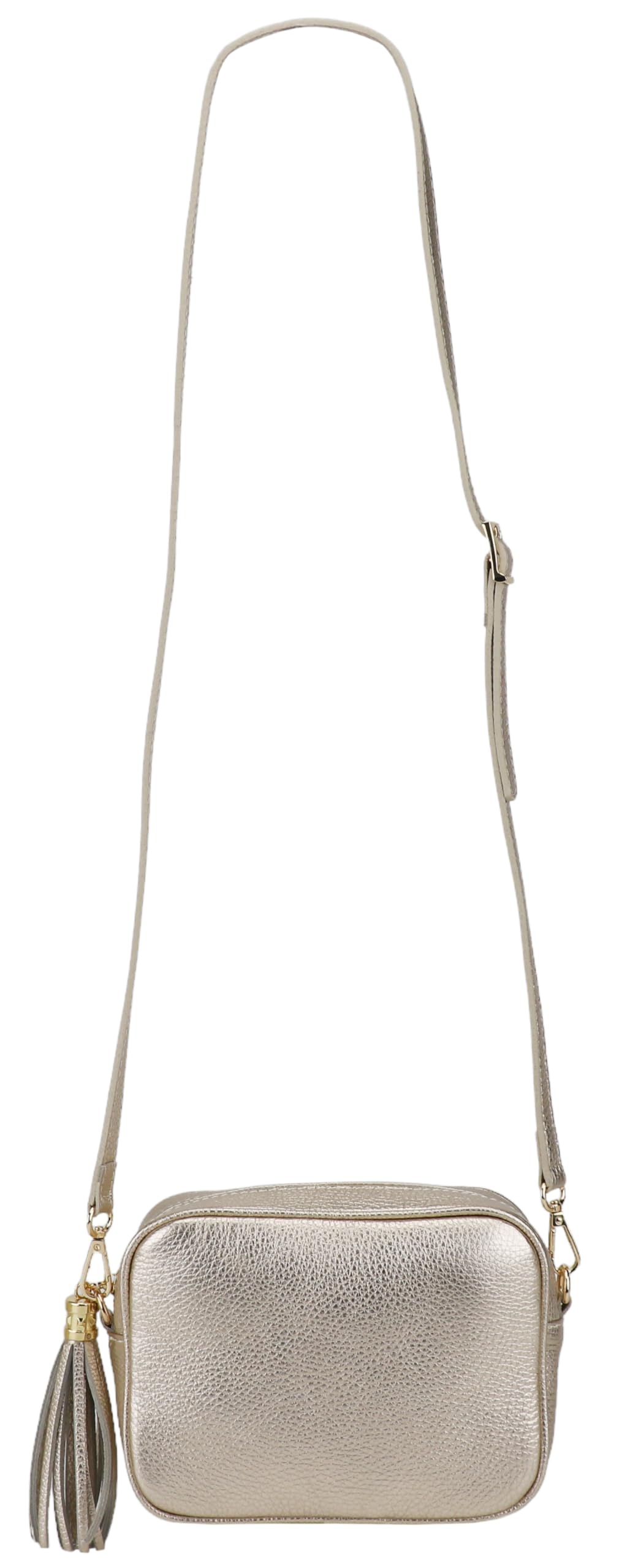 SH Leder Echtleder Umhängetasche mittel kleine Tasche Abendtasche Clutch Crossbody Bag Messenger Handtasche mit Reißverschluss 21x15cm Chiara G209