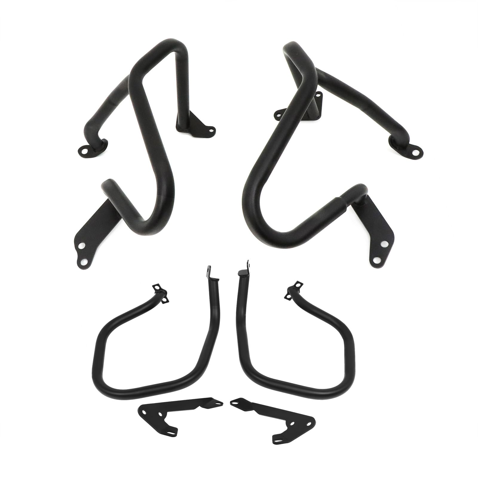 Engine Guard Front Rear Highway Crash Bars Replacement for BMW R1250RT R1250 RT 2018-2022 Black Steel Motorcycle Frame Protection Bars