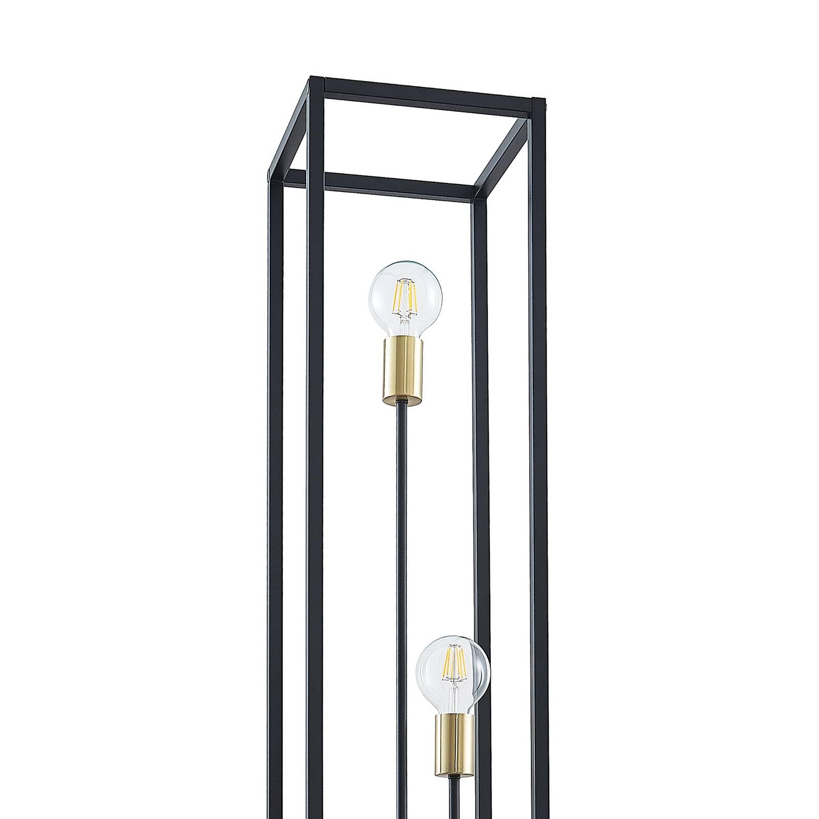 Lindby Lampada da terra (Moderno) colore Nero, in Metallo ad es. Soggiorno & Sala pranzo lampada