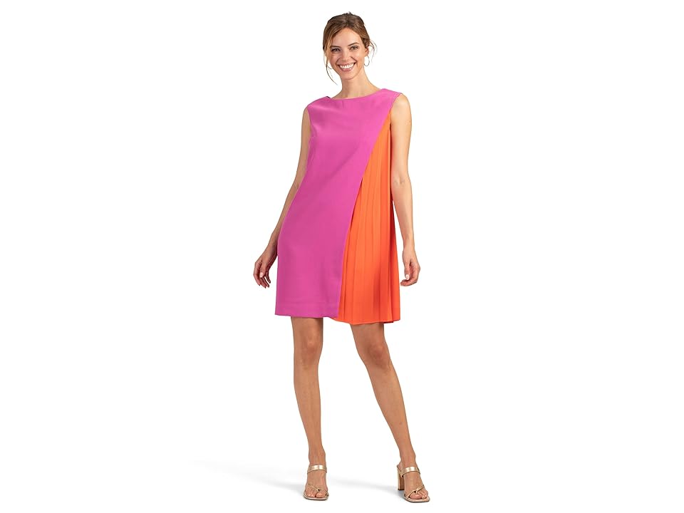 Trina Turk Briella 2 Dress (Hyacinth/Fire Island Orange) Women's Clothing INTERNATIONAL SHIPPING