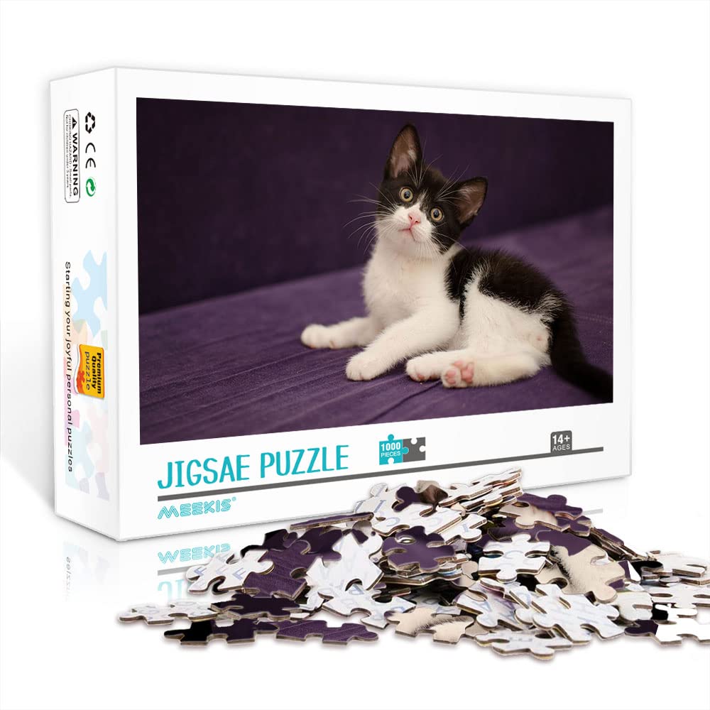 1000 sztuk dla dorosłych puzzli kot klasyczne puzzle dekompresja zabawa gra DIY prezent dla dorosłych i dzieci intelektualne wyzwanie puzzle