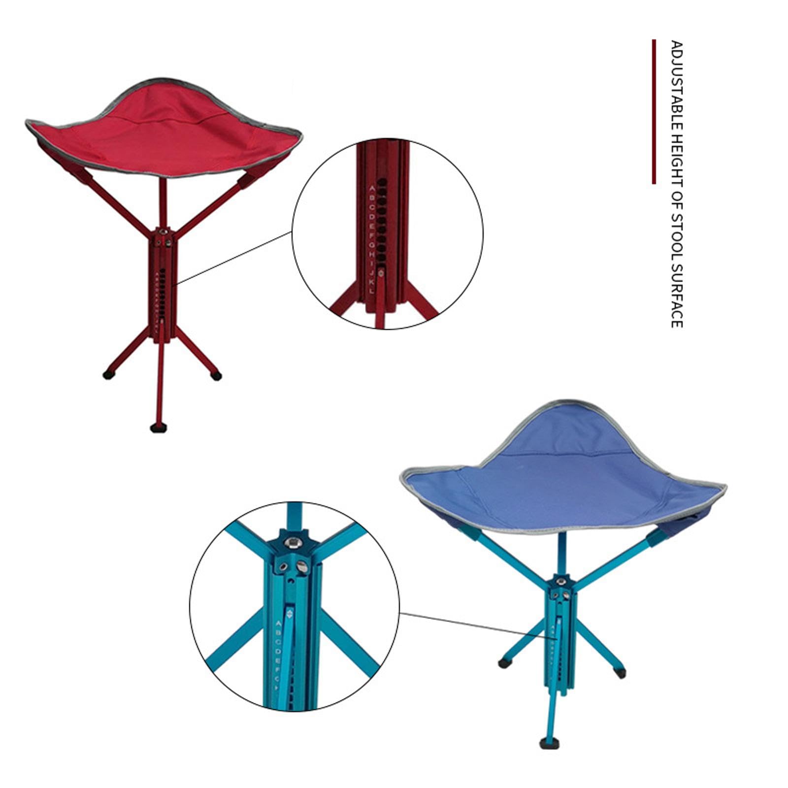 Sgabello da Campeggio Pieghevole, Piccola Sedia in Lega di Alluminio, Sgabello Pieghevole Portatile, treppiede da Pesca per concerti, Schizzi,