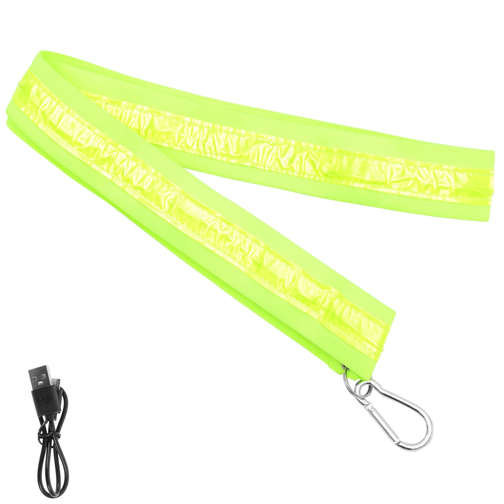 BESTonZON Bretelles croisées Lumineuses Lumière LED Ceinture LED Brassard de Course à Pied lumières LED Bande LED bandoulière LED en Cours d'exécution bandoulière LED rougeoyante Nylon Vert