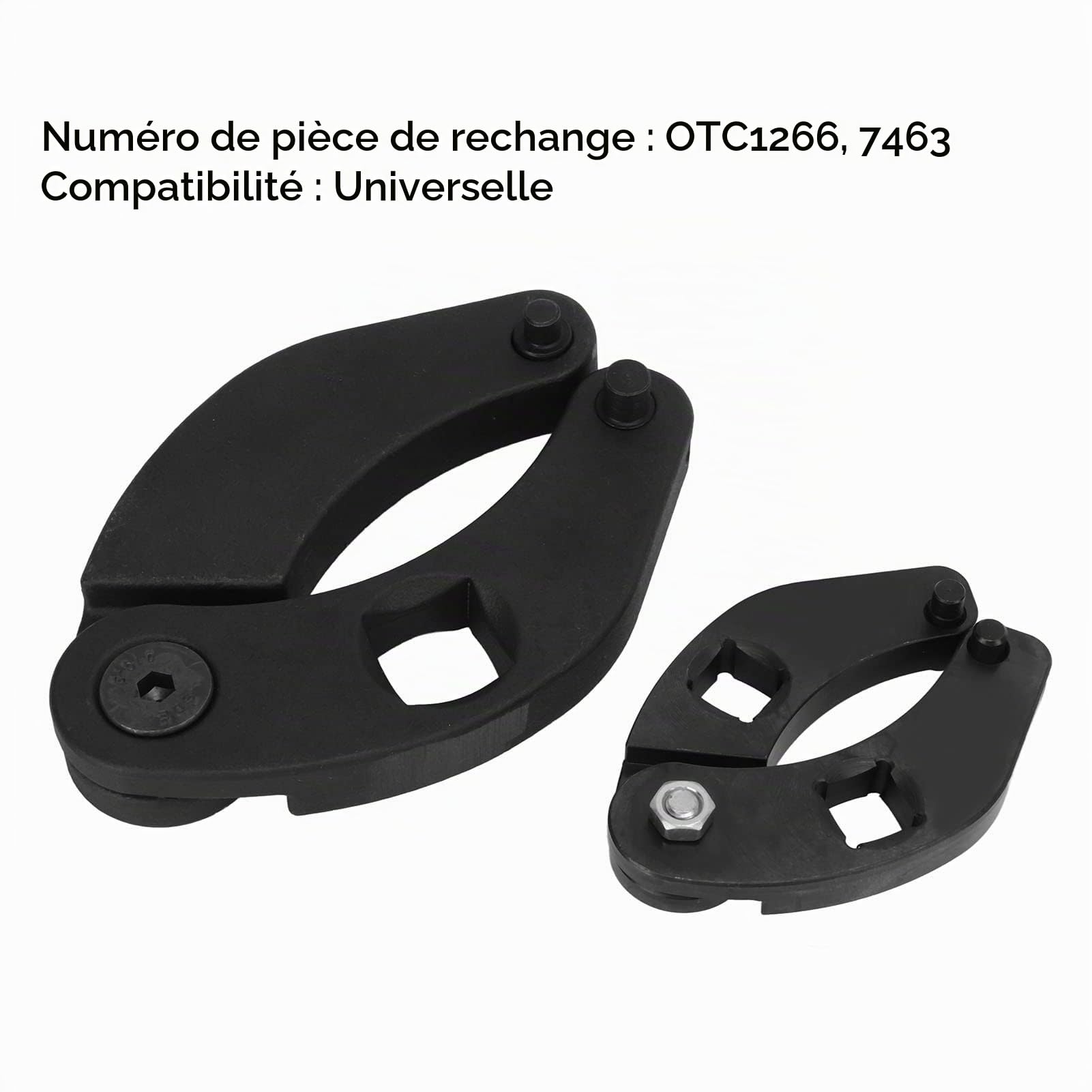 2pcs Clé à écrou de Presse-étoupe Réglable OTC1266 7463 Étoupe De Vérin Hydraulique Réglable Pour Le Démontage Des Culasses De Vérins Hydrauliques Chargeurs Agricoles sur Chargeuses Compactes