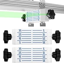 2 x Leveling System for Suspended Ceilings, Quick Installation Tool, Ceiling Levelling Holder Profile CD60 ES Plasterboard Regips, Ceiling Hanger Drywall, Direct Hanger, Laser Target Board