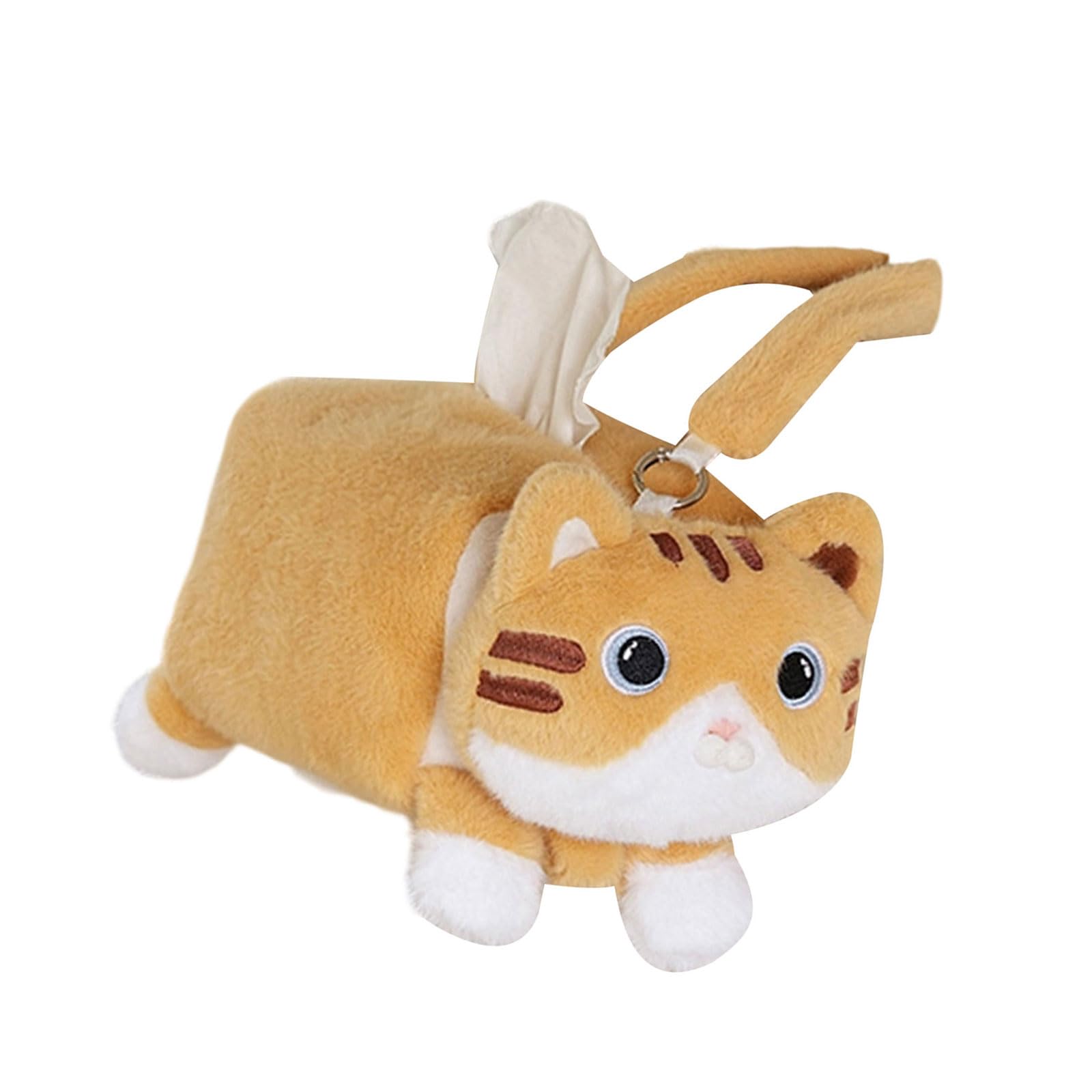 HZBB Adorable Plush Auto Tissue Dispenser Featuring Hanging Mount Practical Driving Use Car Tissue Holder