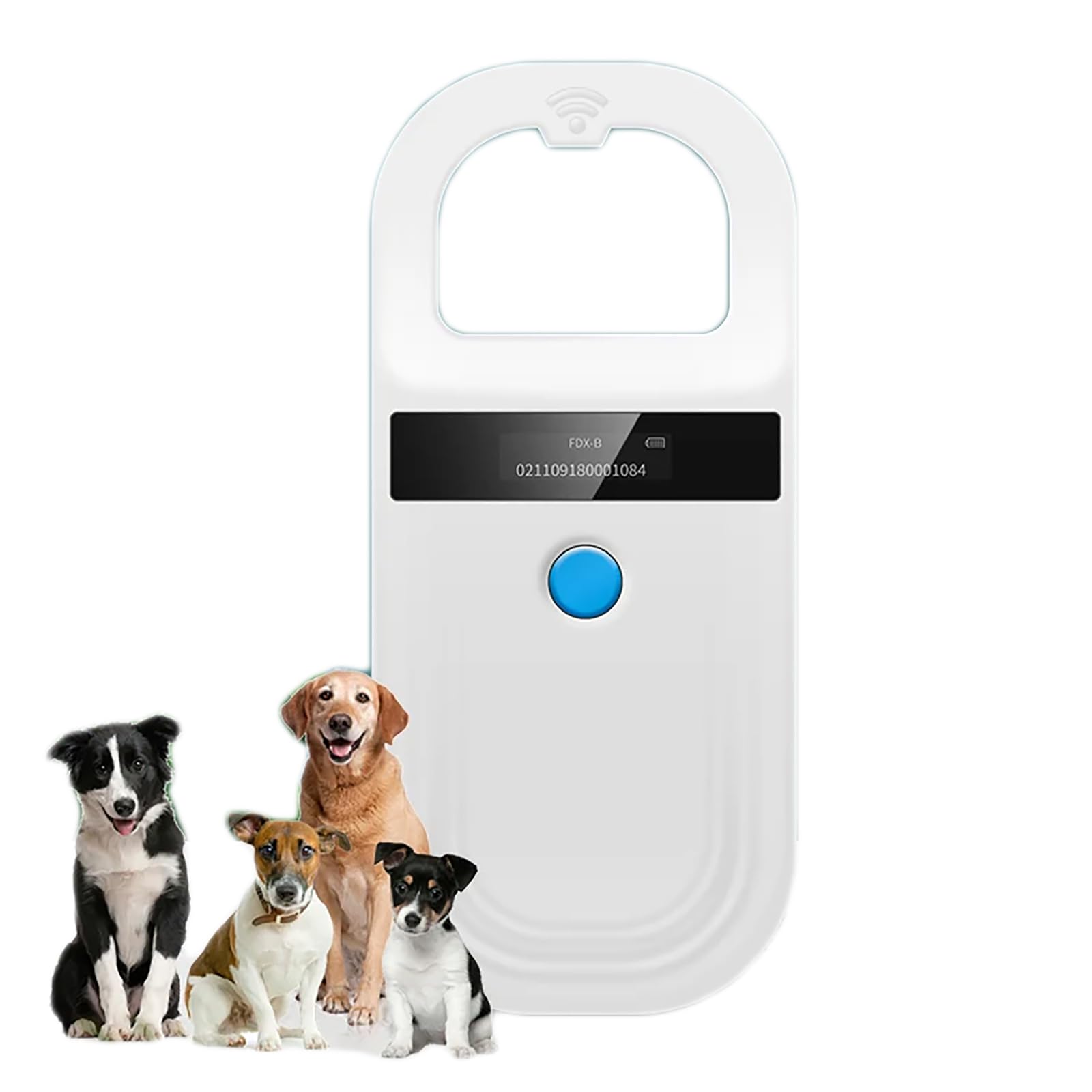 Scanner per Microchip per Animali Domestici, Lettore di Chip per Animali Domestici, Supporta Microchip FDX-B (ISO11784/11785) Ed EMID, Frequenza di Lettura 134,2kHz/125kHz, Ricarica USB