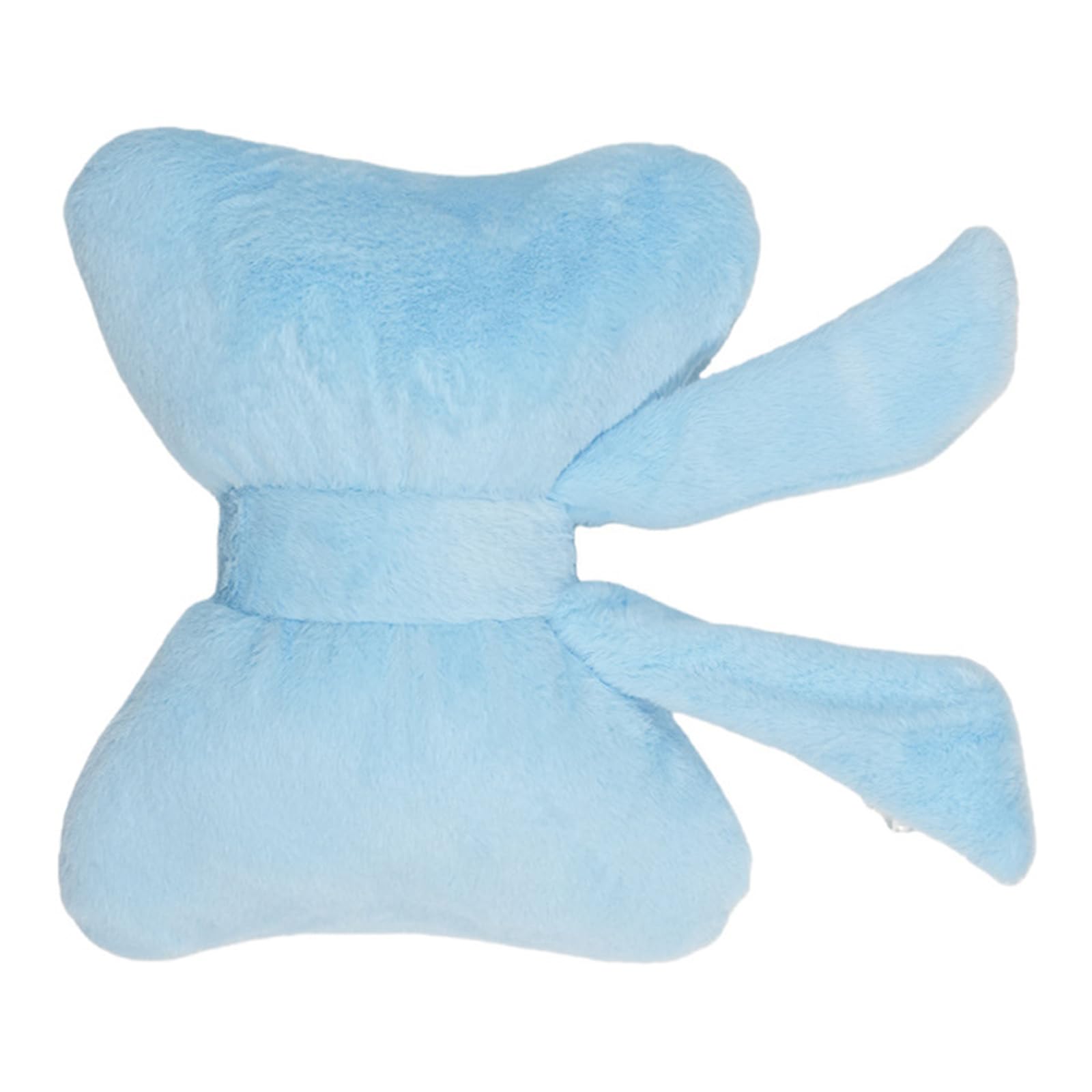Kaeltsyn Plush Bowknot Pillow for Head and Neck Comfortable Use Home or Bedroom with PP Cotton Filling Decoration Pillow