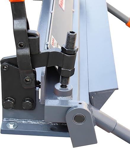 Miniatura 6 de KAKA W-2418 - Freno de mano de chapa metálica de 24 pulgadas, freno de flexión de chapa sólida, capacidad de acero suave de calibre 18