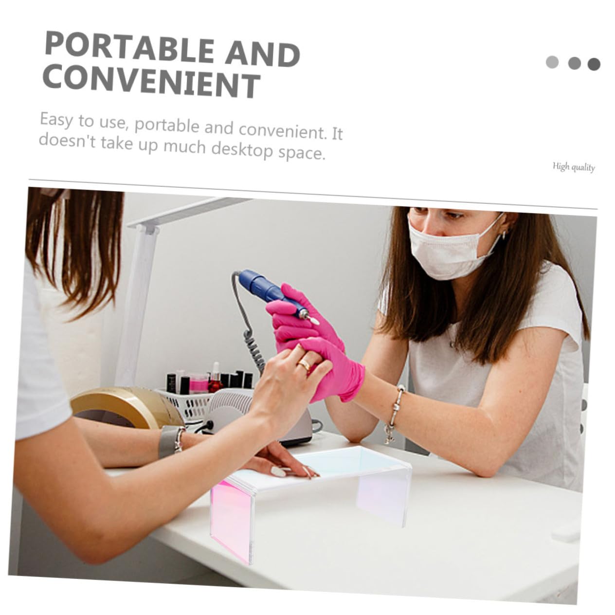 Cuscino per Manicure Acrilico, Poggiamani per Unghie Mani, Portatile