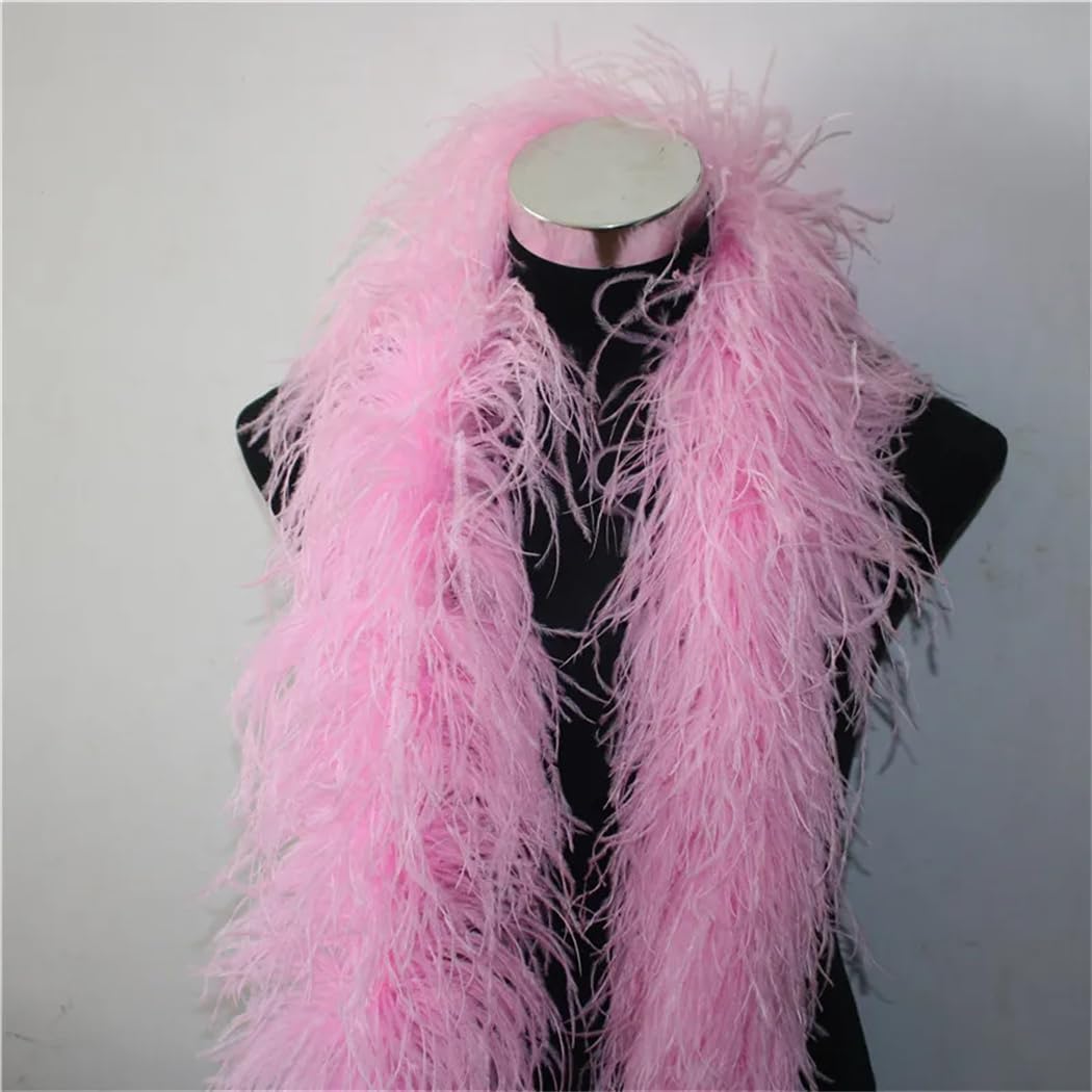 2 Meters Fluffy Feather Boa Skirt Costumes Trim for Party Shawl Craft Feathers Boas Wedding Decorations