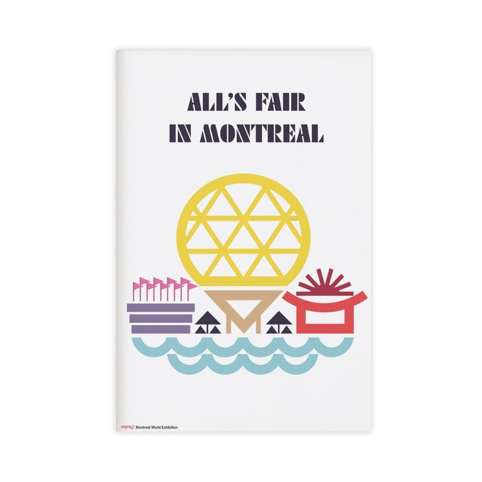 GJtyRFH MONTREAL EXPO 1967 Mid Century Modern Typography Olympics Scandinavian Modernist Canvas Wall Art Posters And Prints Room Aesthetic Bedroom Office Decor 20" L X 30" W