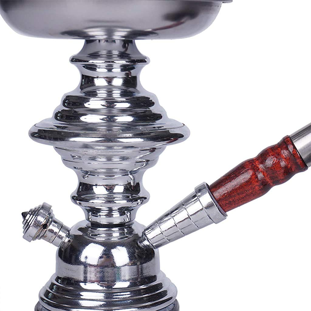 LJJ Cachimba Moderno Accesorios Completos para Shisha 1 Mangueras Diseño Vástago Carbón Pinzas para Carbón para Fiestas Casa