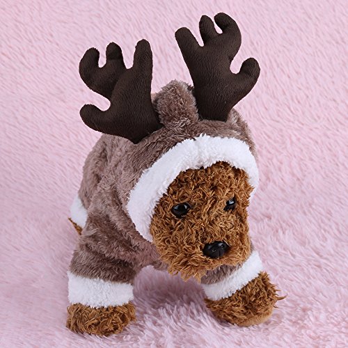 Pet Natale Costume Cane Gatto Inverno Caldo Giacca...