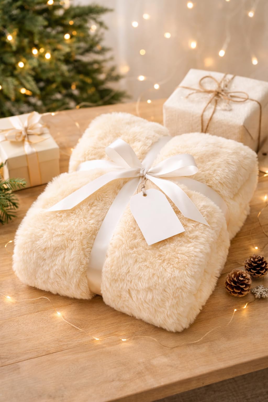 Premium Super Soft Cream Fur Cloth for Baby Shoot Props, Party Decor, Asanas, Pooja Setup, Gift Wrapping & DIY Crafts (182cm x 100cm),1metre-image-38