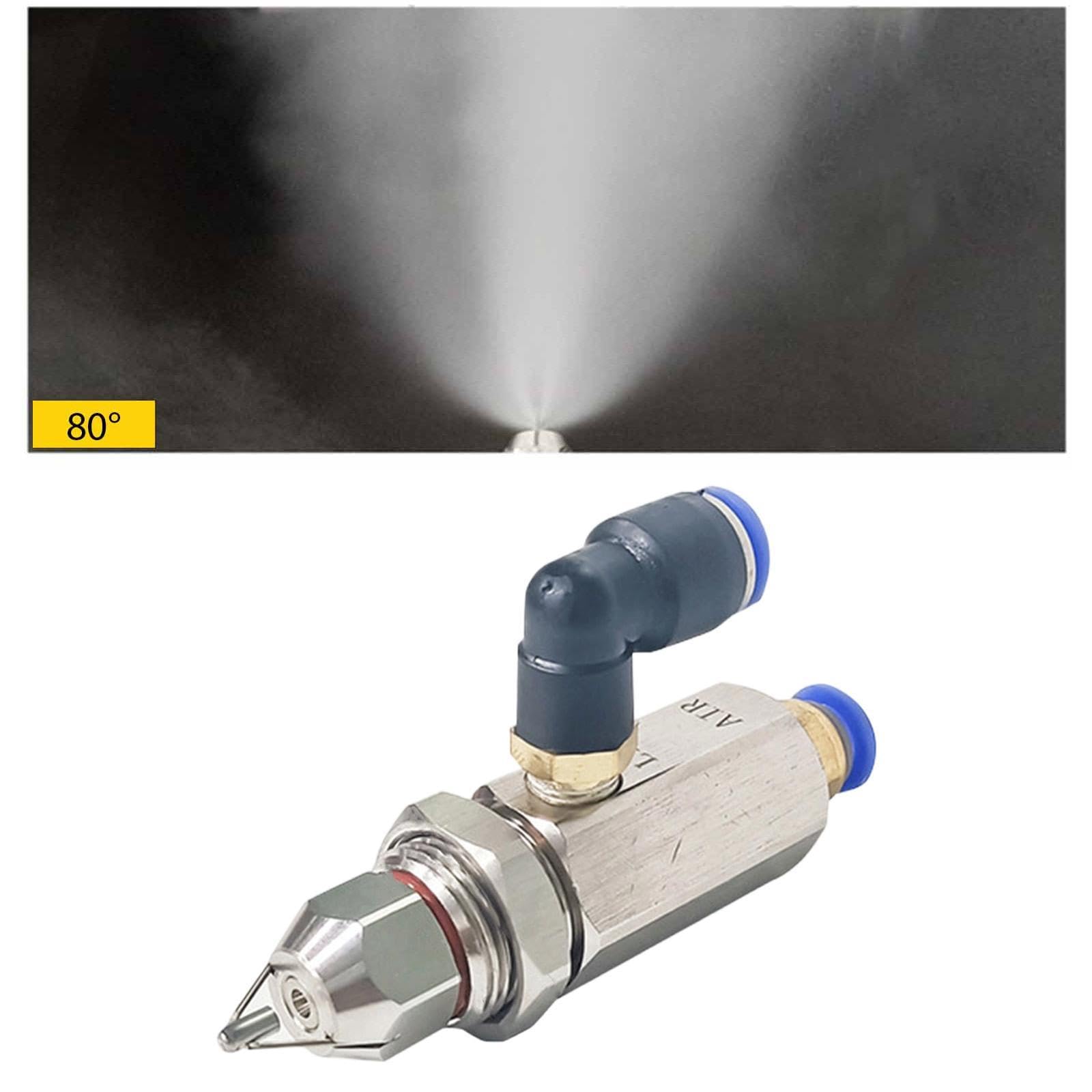 Ugello Atomizzatore in Acciaio Inox, Ugello Atomizzatore di Ricambio Compatto per Il Raffreddamento, 80 Gradi