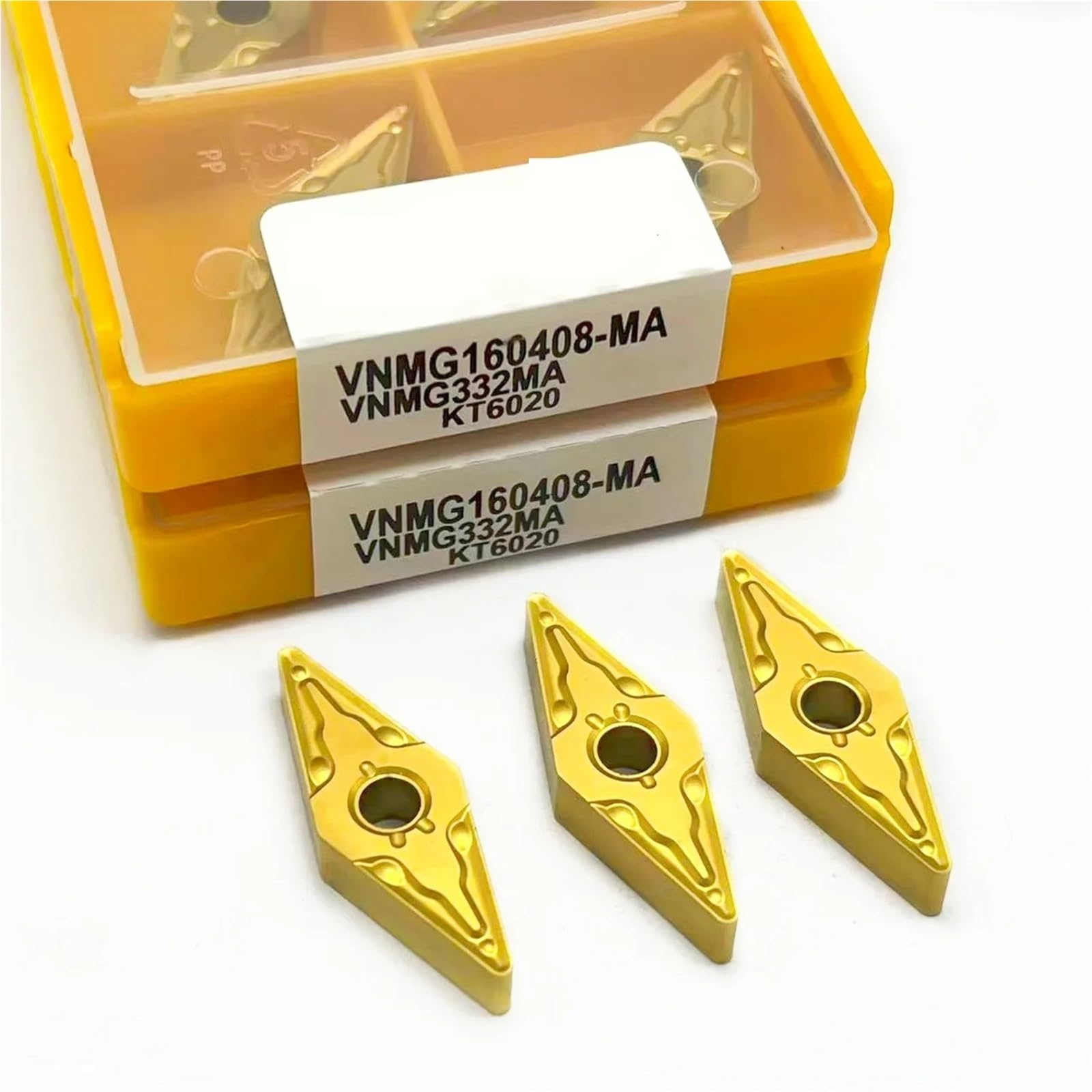 10 PZ Inserti In Metallo Duro Per Utensili Di Tornitura Esterni Macchine CNC Tornio Strumenti Parti Utensili Per Tornio(VNMG160404 MA KT735)