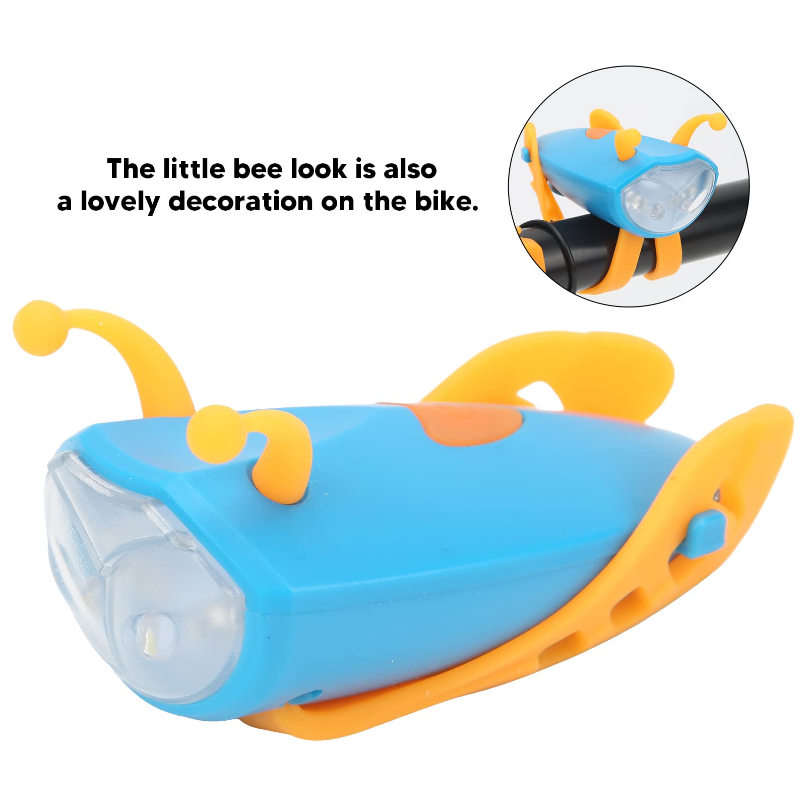 Yuecoom Bikes Light, High Brightness USB Rechargeable Bikes Front Lights Easy to Install for Scooter Road Mountain Night Riding(bule)