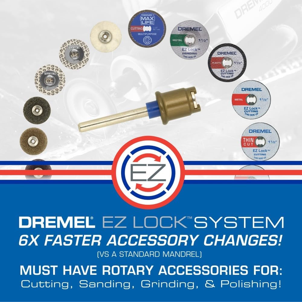 Dremel EZ Lock Mandrel - Faster Accessory Changes -6 Dremel EZ Lock Mandrel - Faster Accessory Changes -6