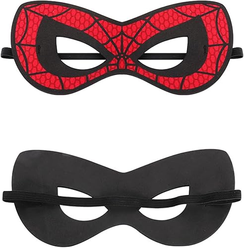 Miniatura 4 de Juego de máscara de araña y pulsera, máscaras de superhéroe de Halloween para mascaradas, cosplay, fiesta de disfraces