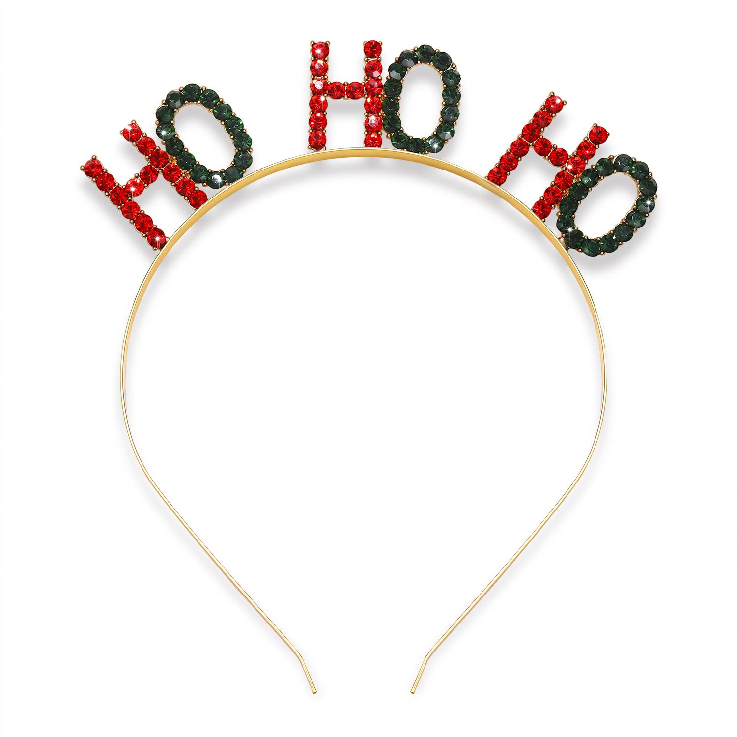Christmas Headbands for Women Xmas Rhinestone MERRY CHRISTMAS Hairbands Crystal HOHOHO Hair Hoop Colorful IT.S CHRISTMAS Headpiece Christmas Party