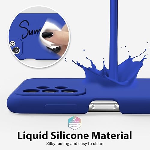 Miniatura 4 de oakxco Funda de silicona líquida para Samsung Galaxy A23 5G, bonita funda delgada y delgada de goma suave de TPU para mujeres y niñas, protección