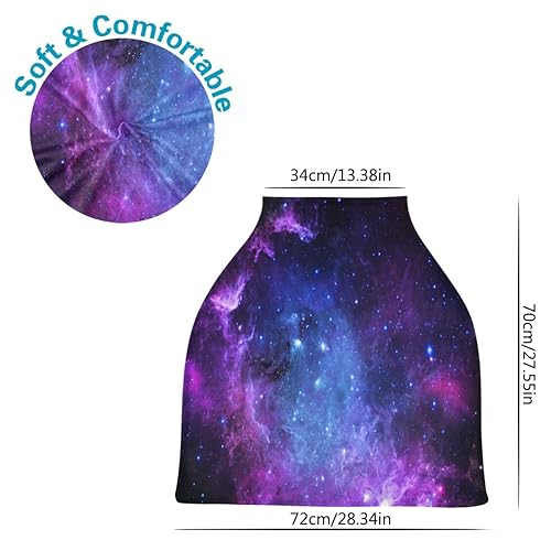 Miniatura 75 de Cubierta de lactancia lindo bosque, animales, árboles, setas, bayas, lactancia materna, toldo suave para asiento de automóvil, cubierta de toldo