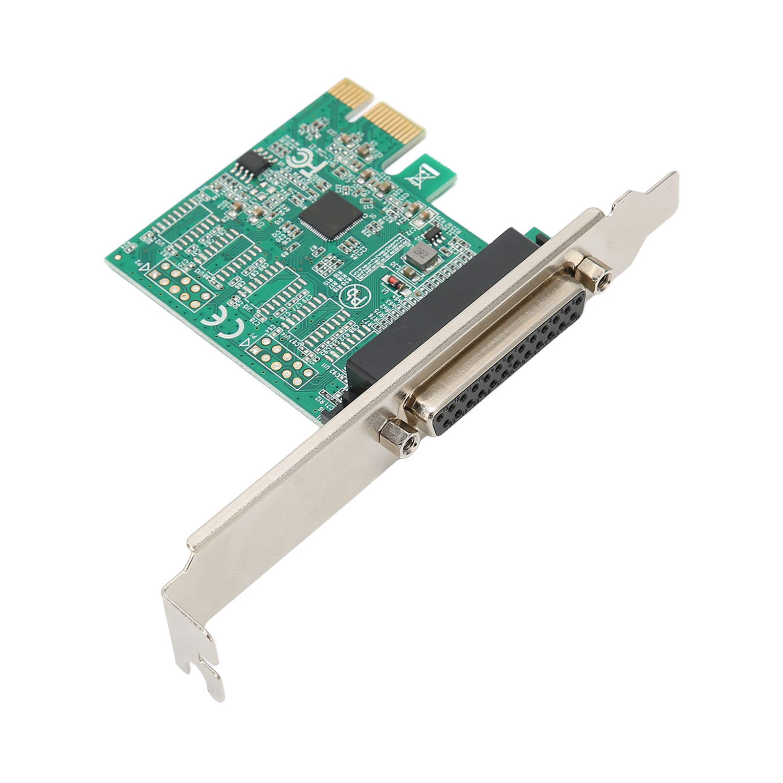 Adaptateur PCIe 1x vers Port Parallèle DB25, Carte Adaptateur IEEE 1284 pour Port D'imprimante PCI Express vers DB25 pour étiqueteuses, Compatible avec le Mode IEEE 1284 SPP/Byte ECP, Prise en Charge