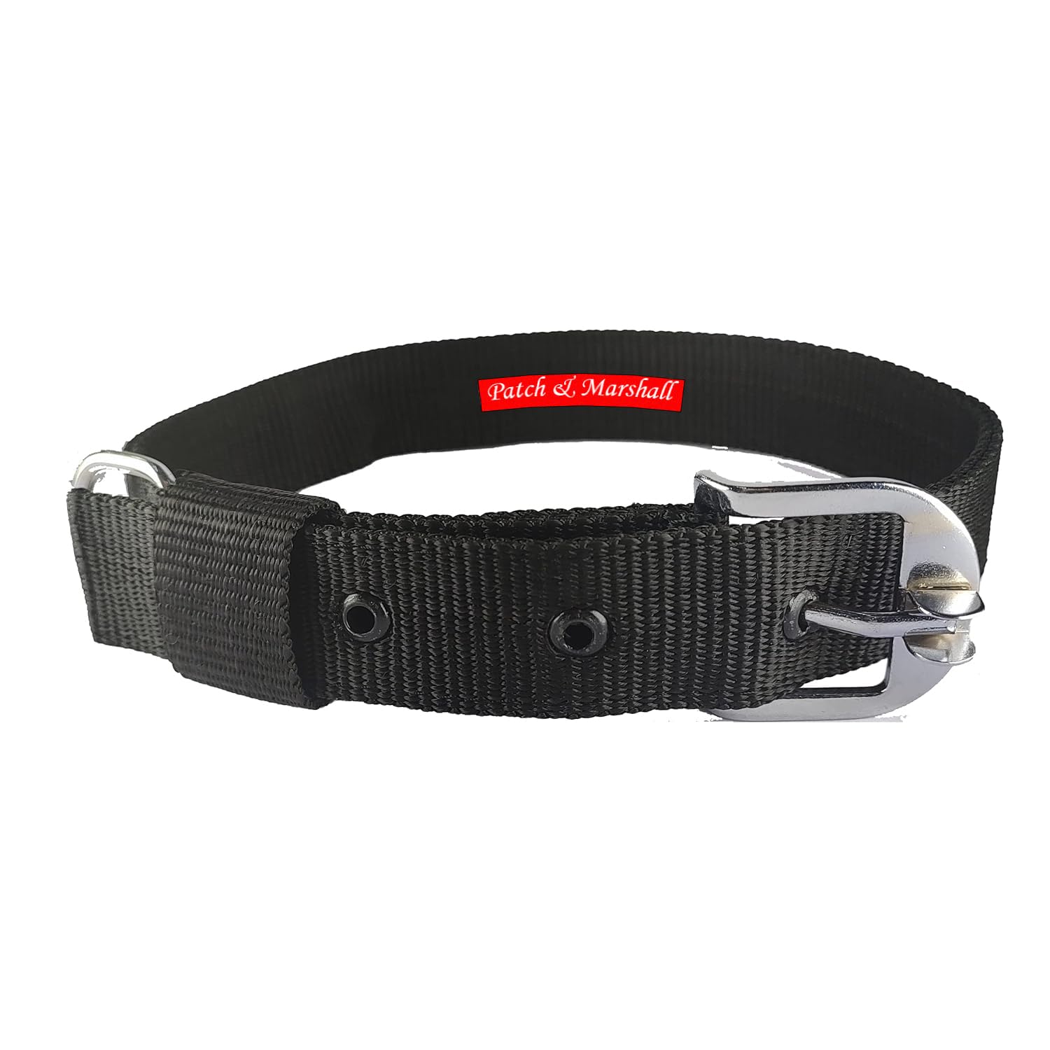 Patch & Marshall Heavy Duty Poly Nylon Collar with Heavy Buckle, Black, 19mm(3/4"), 1 Piece, for Dogs (B0CMQXS425) Amazon Price History, Amazon Price Tracker