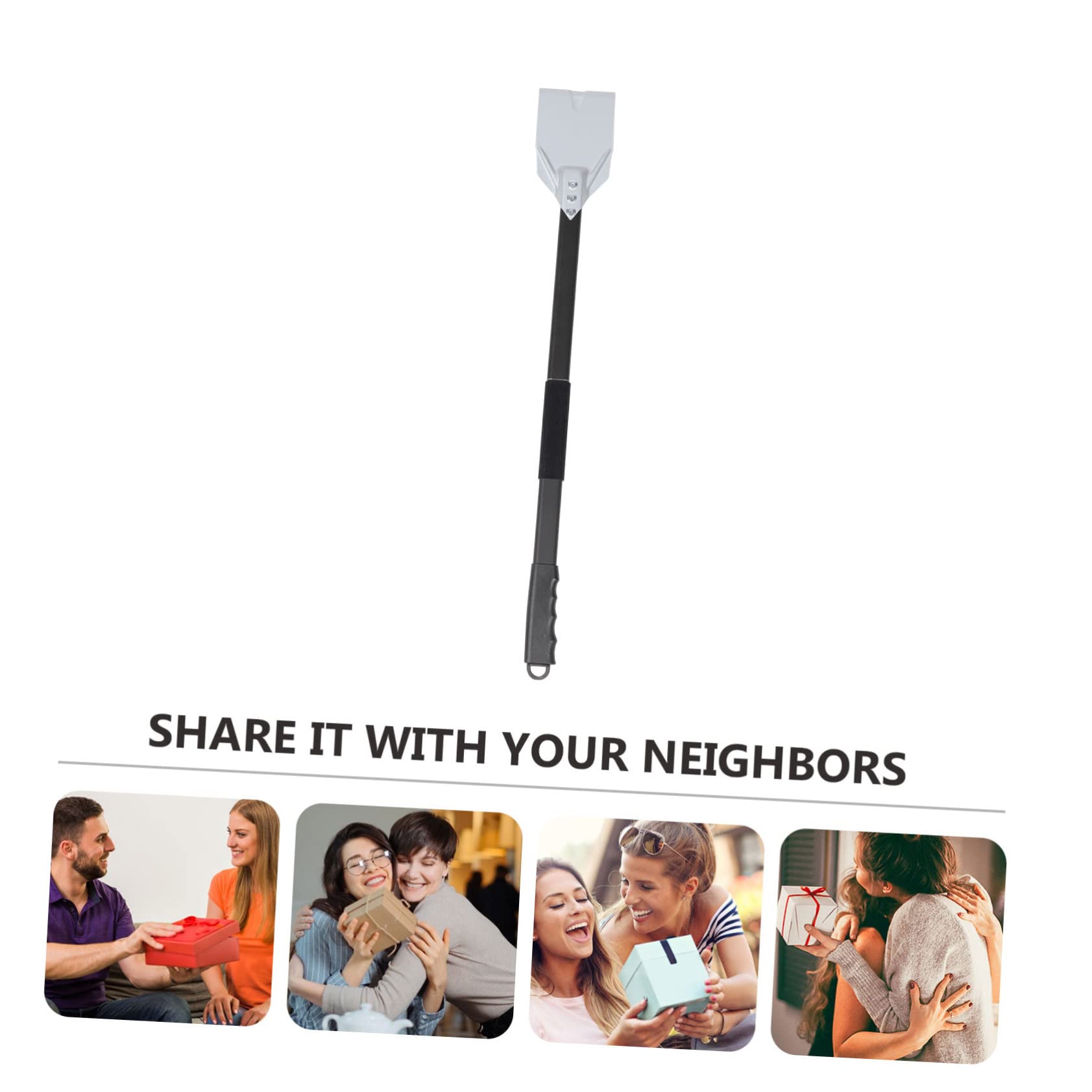 Gogogmee Adjustable Length Ash Rake for Grill BBQ Fireplace Heavy Duty Cleaning Scraper