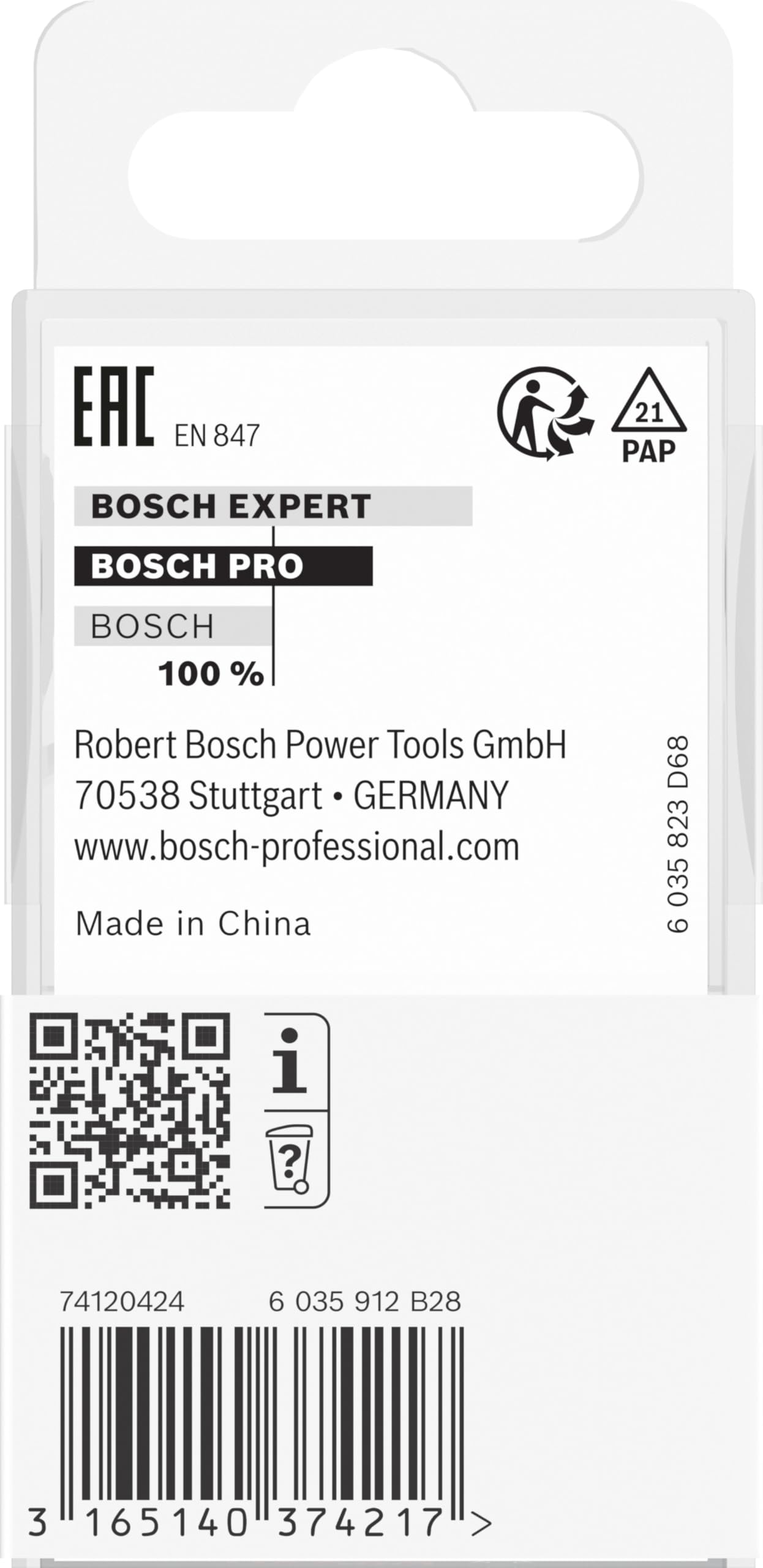 Bosch 1x Frez PRO do fazowania (do Miękkie drewno, Twarde drewno, Ø 34,9 mm, Professional Akcesoria Frez ręczny, Frez krawędziowy)
