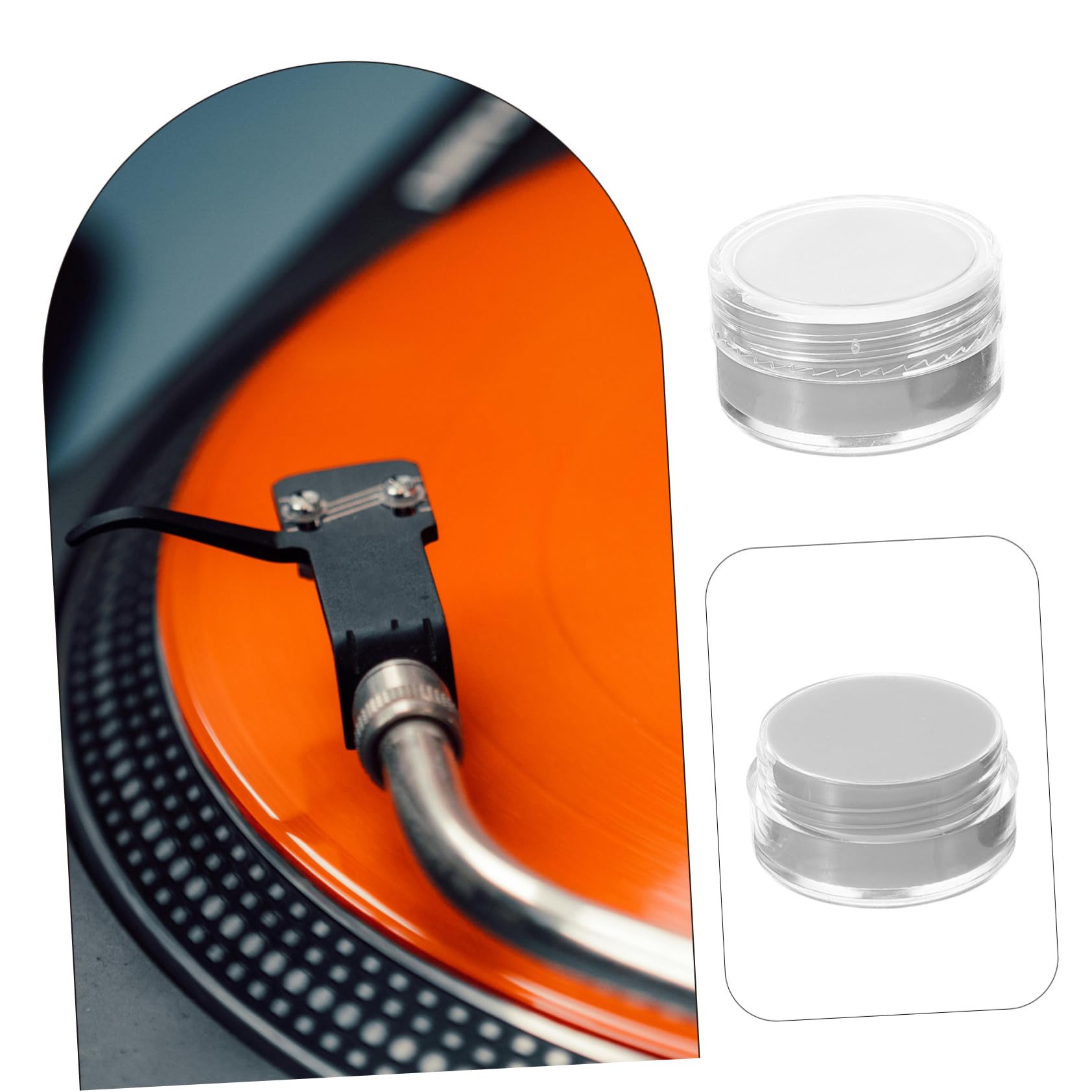 Gel Pulitore per Puntina del Giradischi in Plastica Bianco Formula Detergente per Prolungare la Durata dei Dischi Vinile
