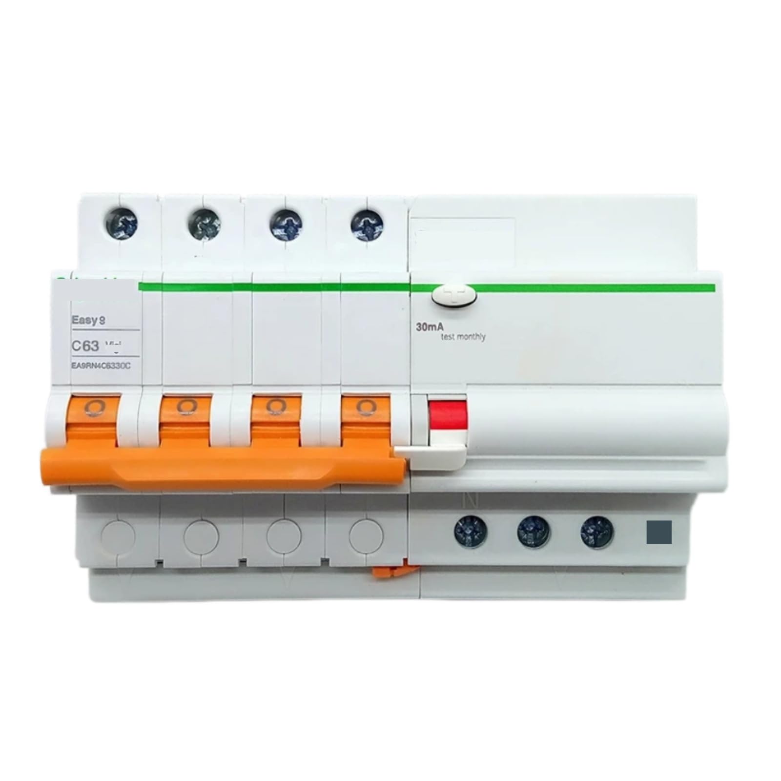 HKEJSJWA Circuit Breaker EA9RN4C6330CA, 4P C63A Leakage Circuit Breaker Switch