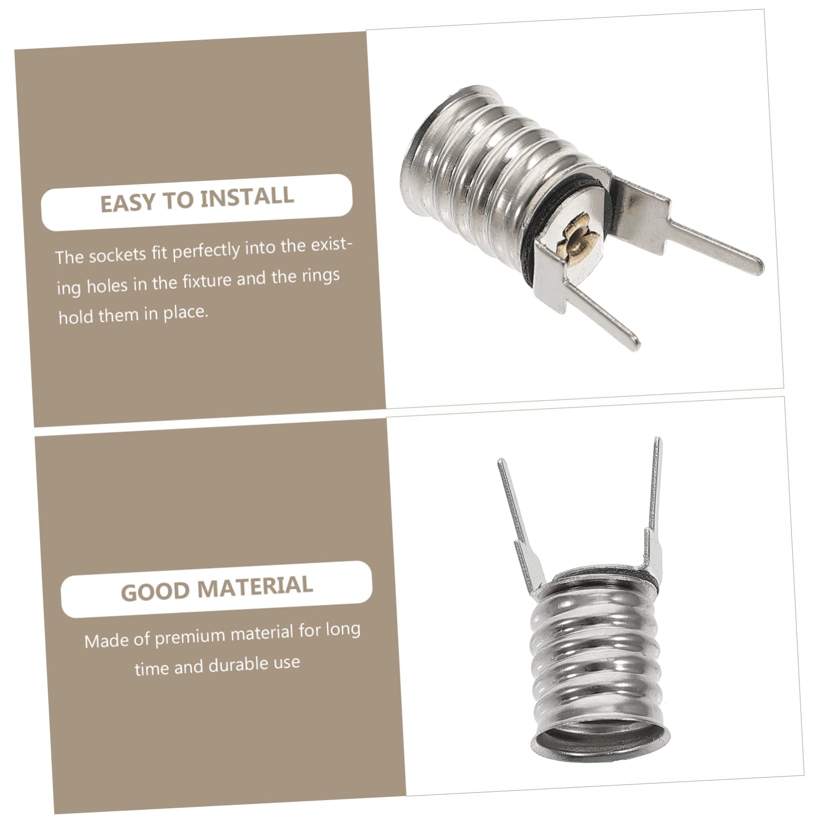 DOITOOL Lot De 4 Douilles À Vis E10 Pour Lampe Témoin Support Pour Ampoule 10 Pièces X 4