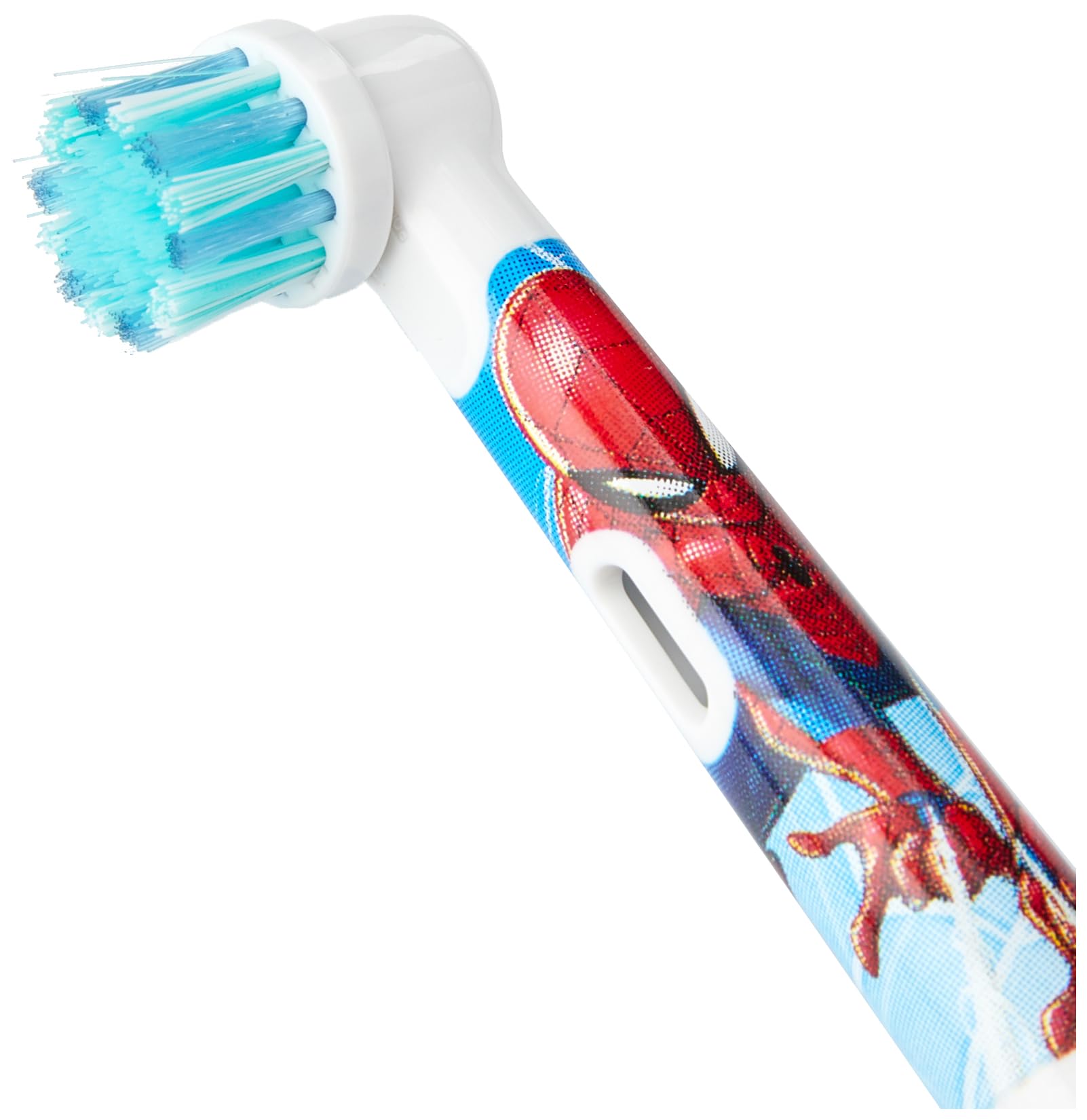 Oral-B Kids Spiderman Aufsteckbürsten für elektrische Zahnbürste, 8 Stück, extra weiche Borsten, Zahnbürstenaufsatz für Oral-B Zahnbürsten, für Kinder ab 3 Jahren, briefkastenfähige Verpackung
