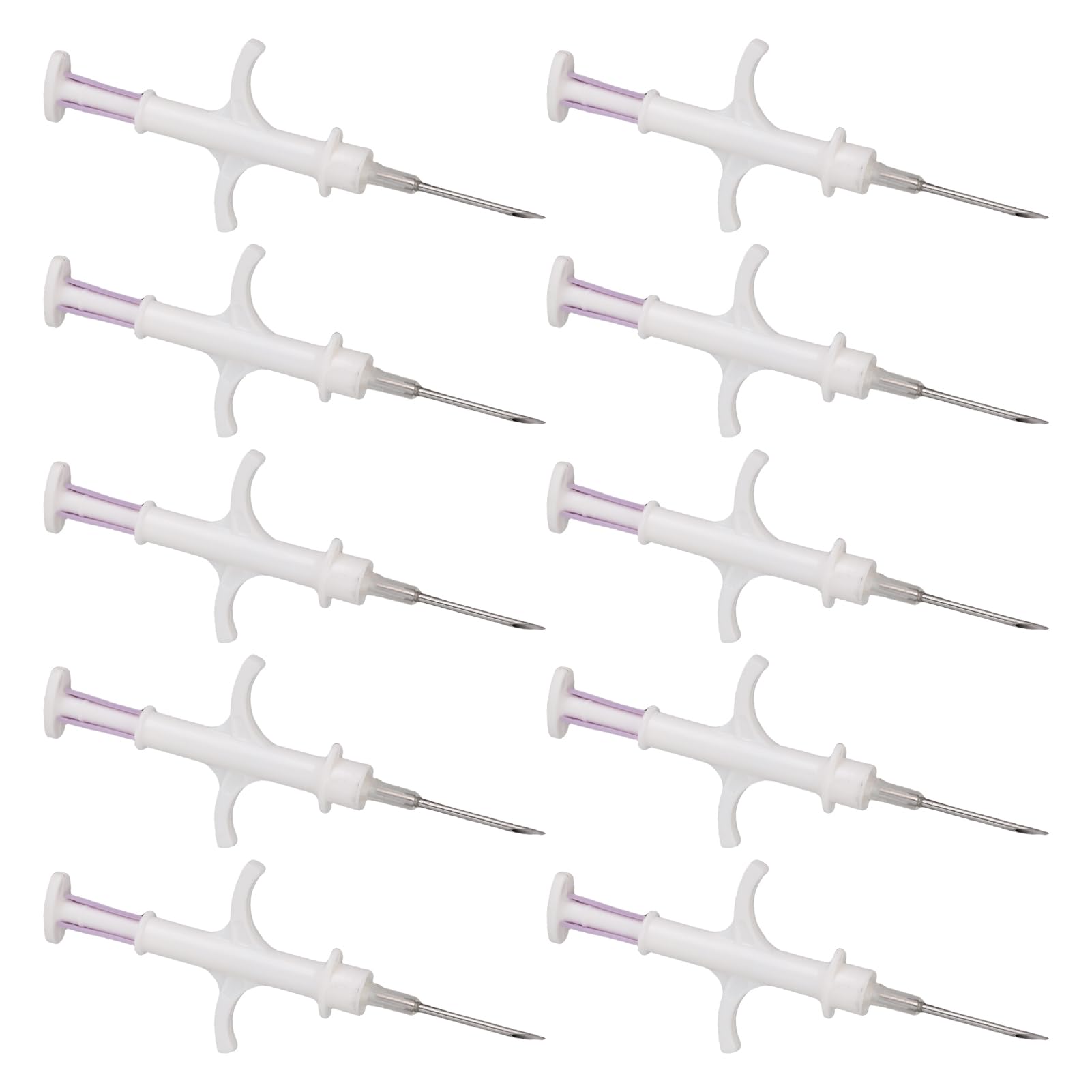 10 Pack Universal PET Microchip, IS011784/5 FDX-B 134,2 kHz 125kHz PET-ID-Tags, 512bit Tiermikrochip für Hunde Katzen Tierfleisch Geflügelfisch (2,12 * 12 mm)