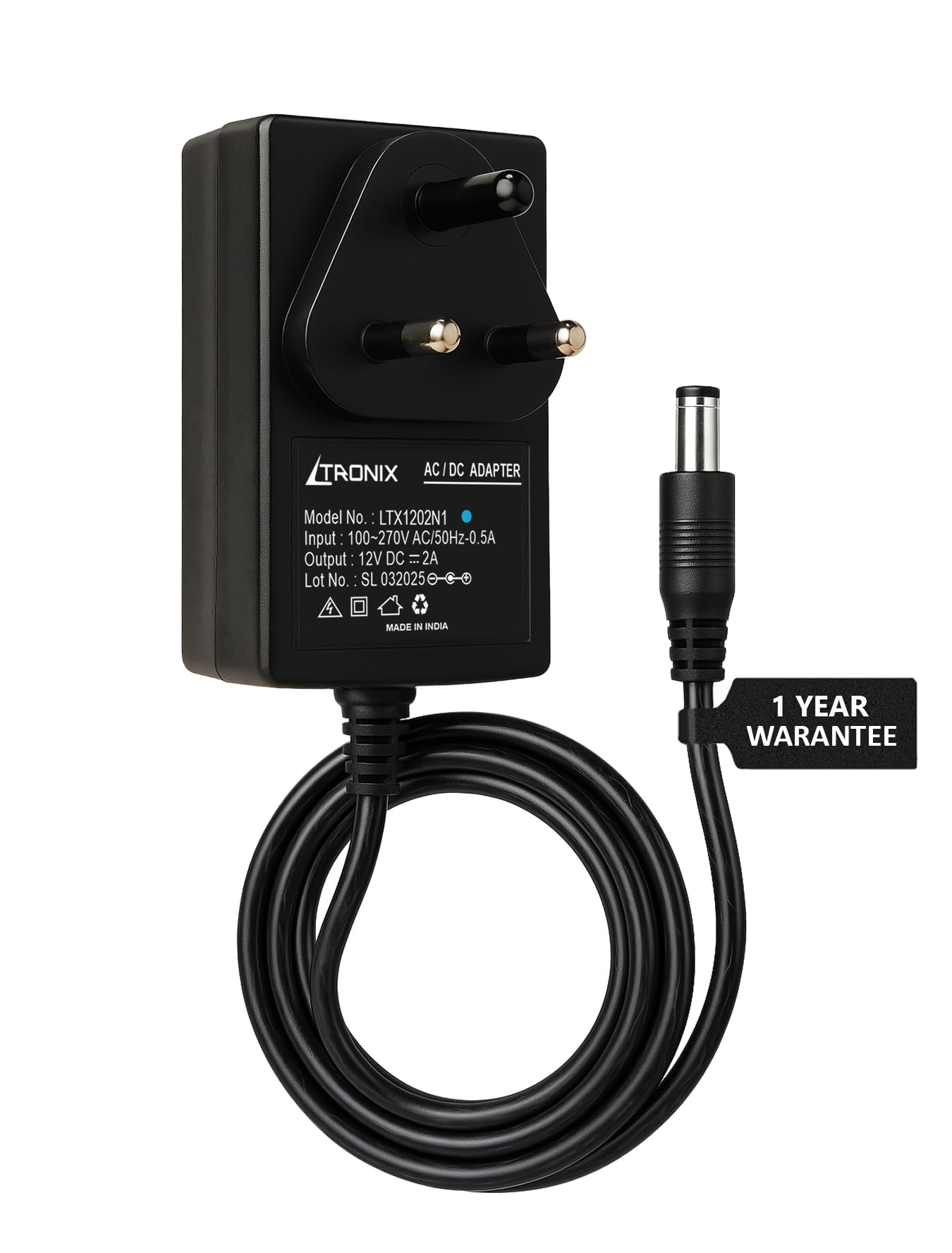 12V 2A Power Adapter by LTRONIX, Power Supply for Router, LED Strip, CCTV Camera, Modem, Set Top Box/DTH Box, DIY Boards, 2.5mm x 5.5mm Jack,12Volt 2Amp DC Output-image-40