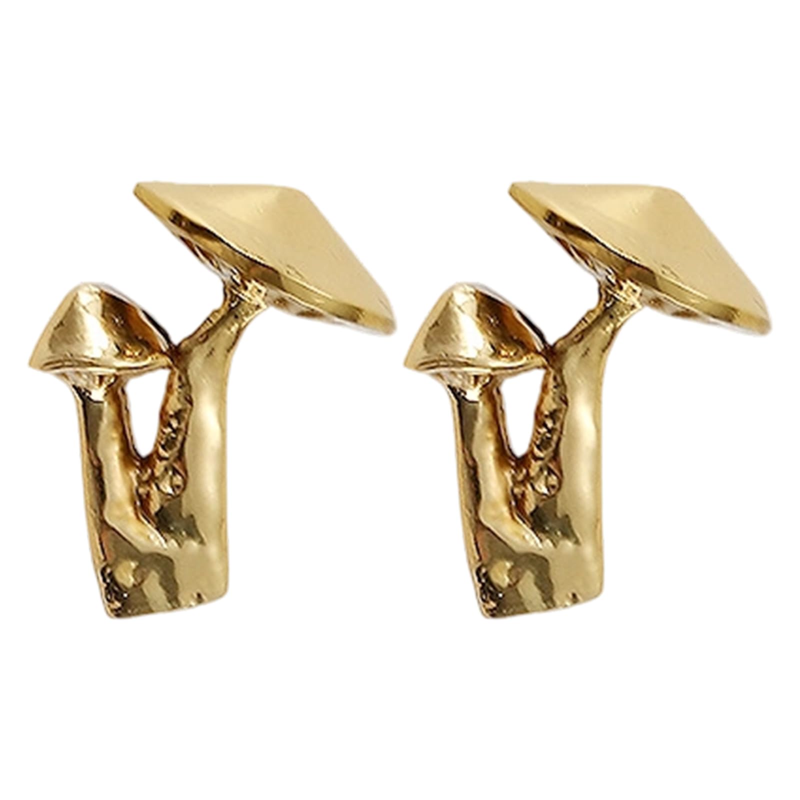 Msioytog Brass Cabinet Knob Drawer Pulls Mushroom Shape Furniture Decorative Handle for Kitchen Cupboard Wardrobe Enduring Mushroom Shape Drawer Handles Dressers Replacement