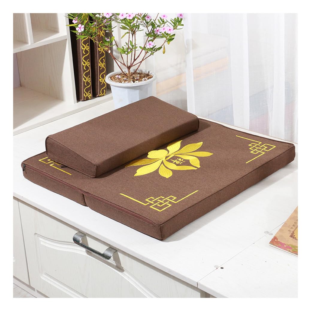 Juego de cojines de meditación, cojines cuadrados para asiento de suelo, cojines de yoga, meditación, tatami, cojín de suelo para el hogar, sala de estar, tapete de suelo perezoso, café, 1-80 cm