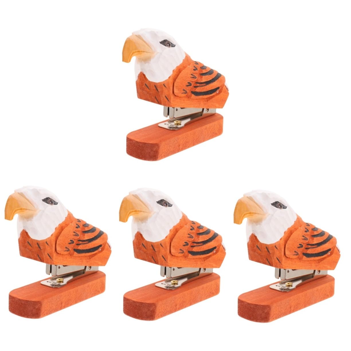 STOBOK 4stücke Tierförmiger Holzhefter Für Schreibtischzubehör Stapler Für Büro Und Zuhause Farbenfrohes Und Lustiges Design Büroaccessoires Für Und Mädchen