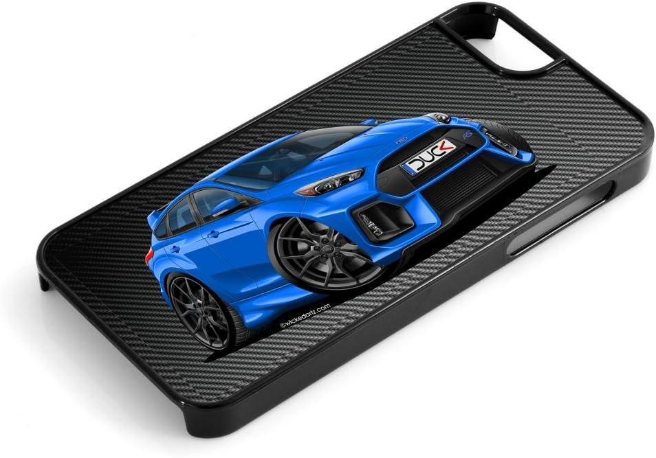 WickedArtz Cartoon Car Ford Focus MK3 RS 2016+ iPhone 6/6s Case/Cover (Blue)