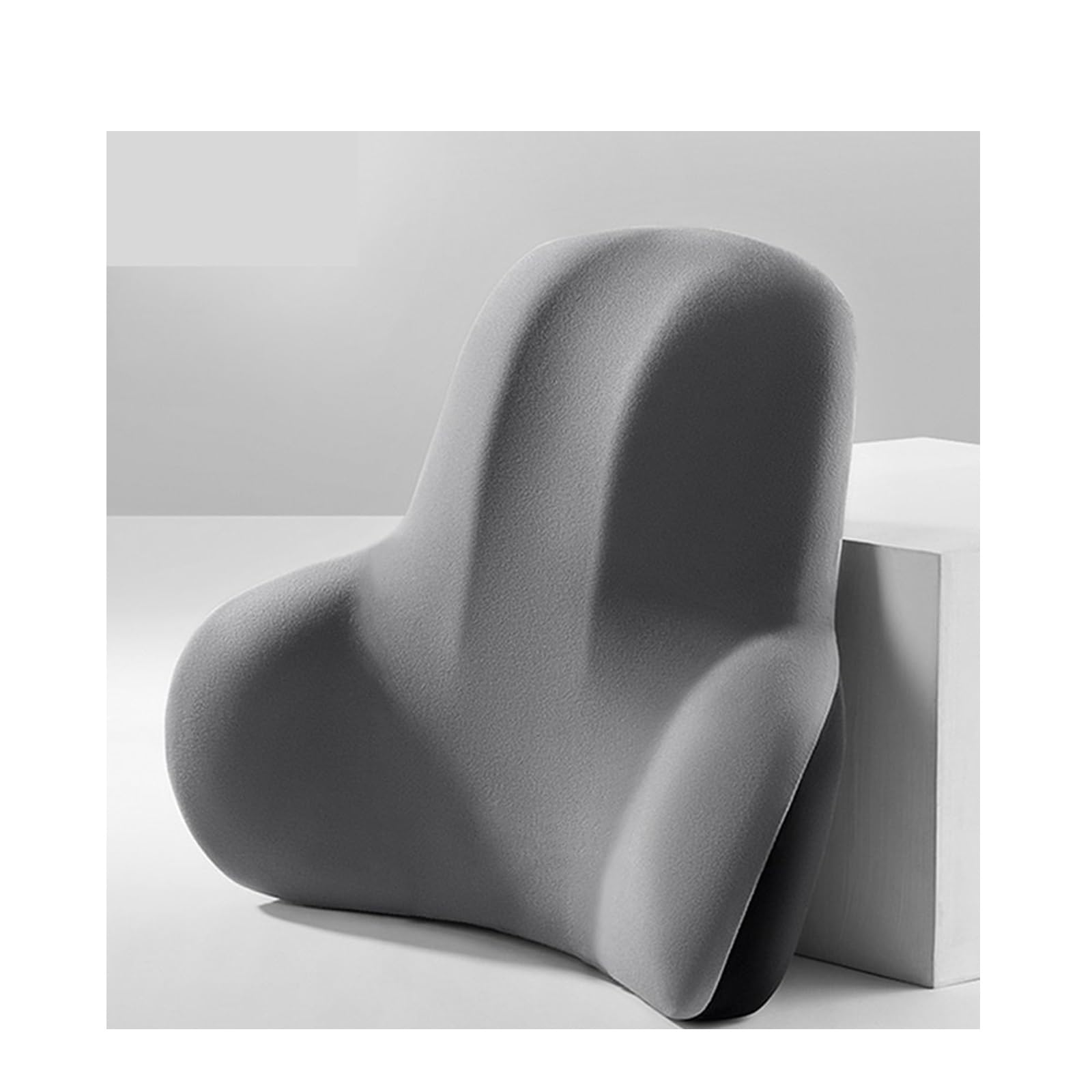 ATUMY Car Seat Pillow Car Headrest Pillow Memory Foam Protective Lumbar Back Support Breathable Seat Pillow Car Headrest(Gray Waist)