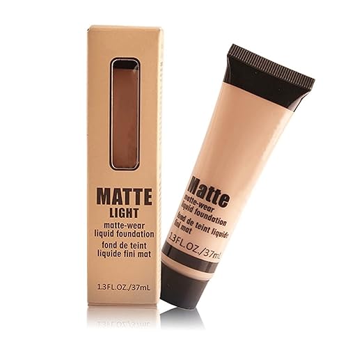 Miniatura 1 de Base de maquillaje MISS ROSE suave, base líquida para el rostro, corrector cosmético efecto mate, crema protectora solar, base de cobertura completa