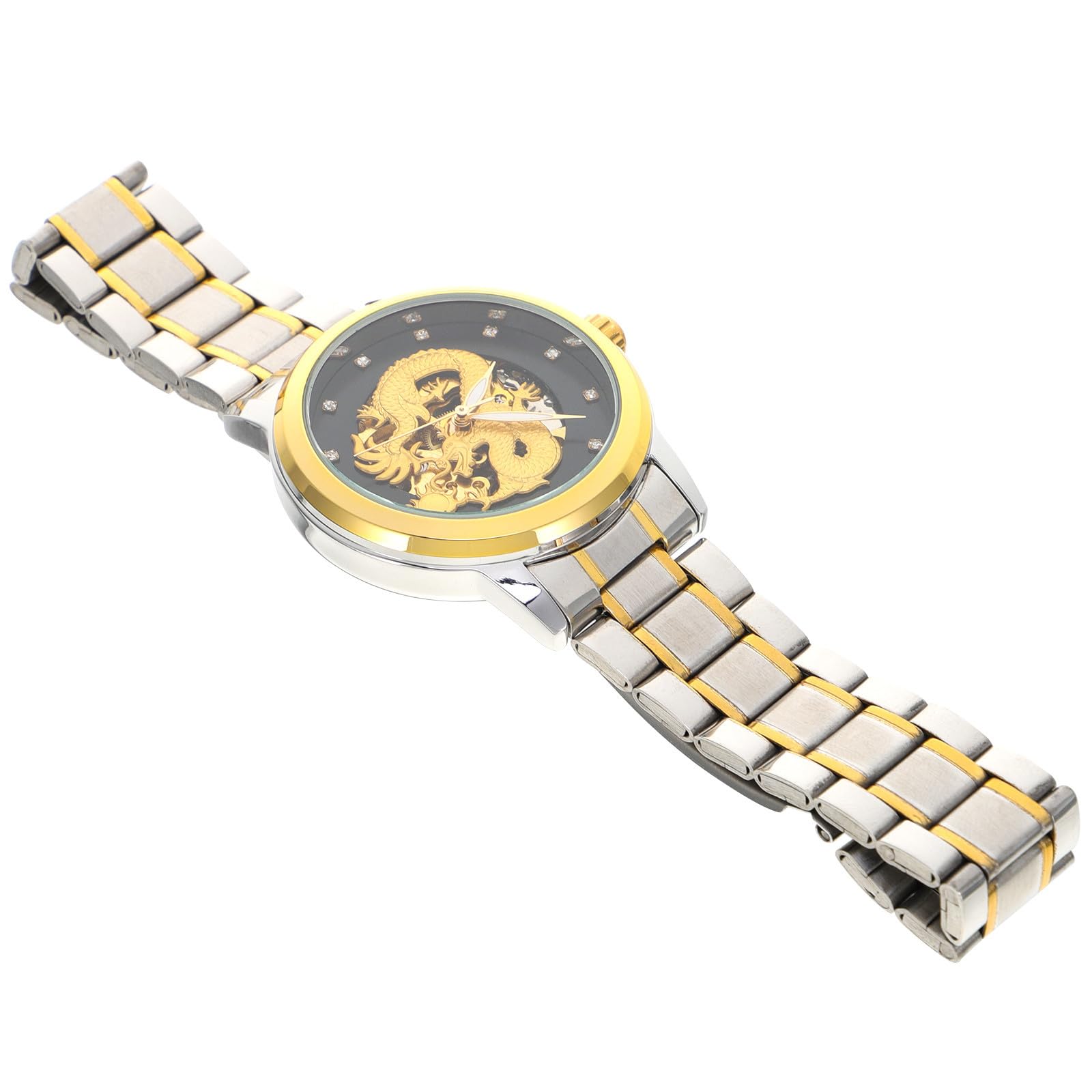 ULTECHNOVO Orologio da Uomo in Acciaio Inox, Meccanico, Traforato