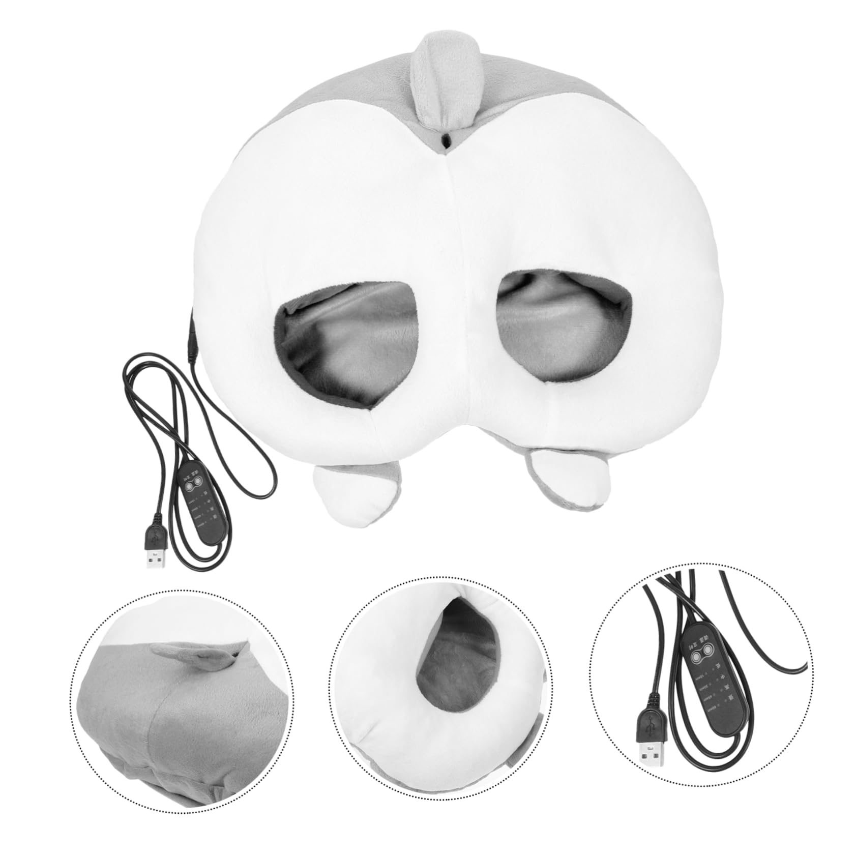 1set Scaldapiedi Elettrico Usb Ricaricabile Peluche Riscaldamento Per Inverno Comodo e Pratico Tasca Per Mani o Piedi Accessorio Per Casa e Campeggio