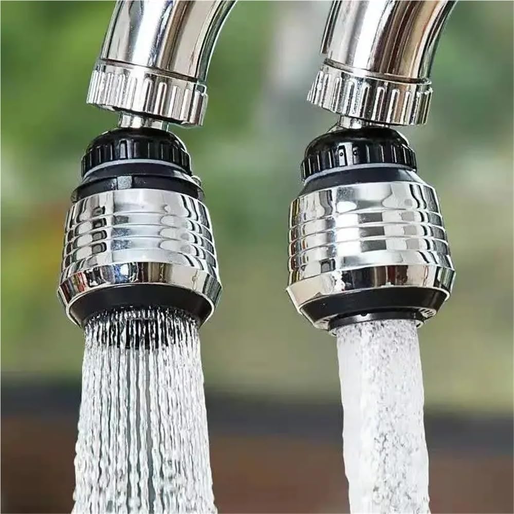 1-5PCS Cucina Splash Head Rubinetto Estensore Universale Soffione Doccia Booster Filtro Rotante Aeratore Esteso e Risparmio Acqua (Giunto, 5PCS)