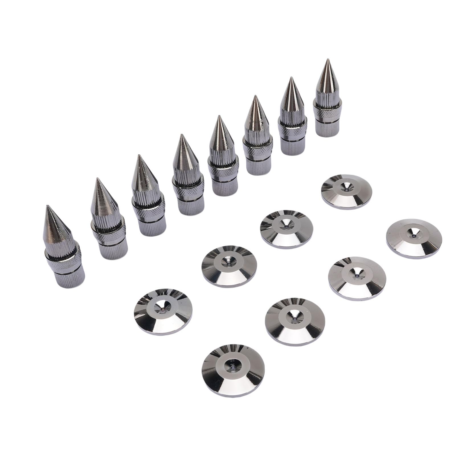 Cocoarm Juego de Almohadillas para Altavoces, Pies de Aislamiento de Sonido con Absorción de Impacto Ajustables de Cobre para Altavoces y Subwoofers