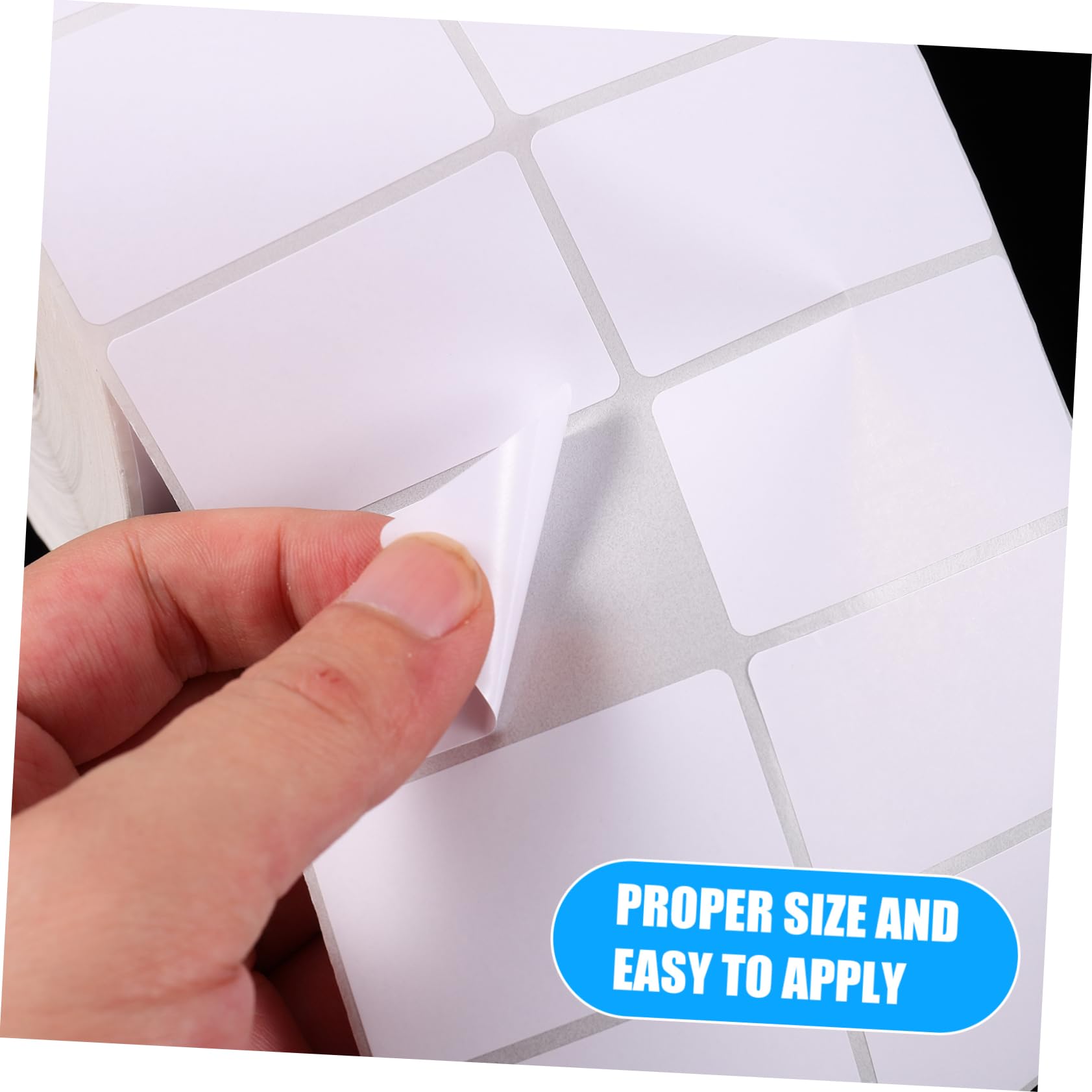 Étiquette Adhésive Blanche en Rouleau 3000 Feuilles, Papier Couché