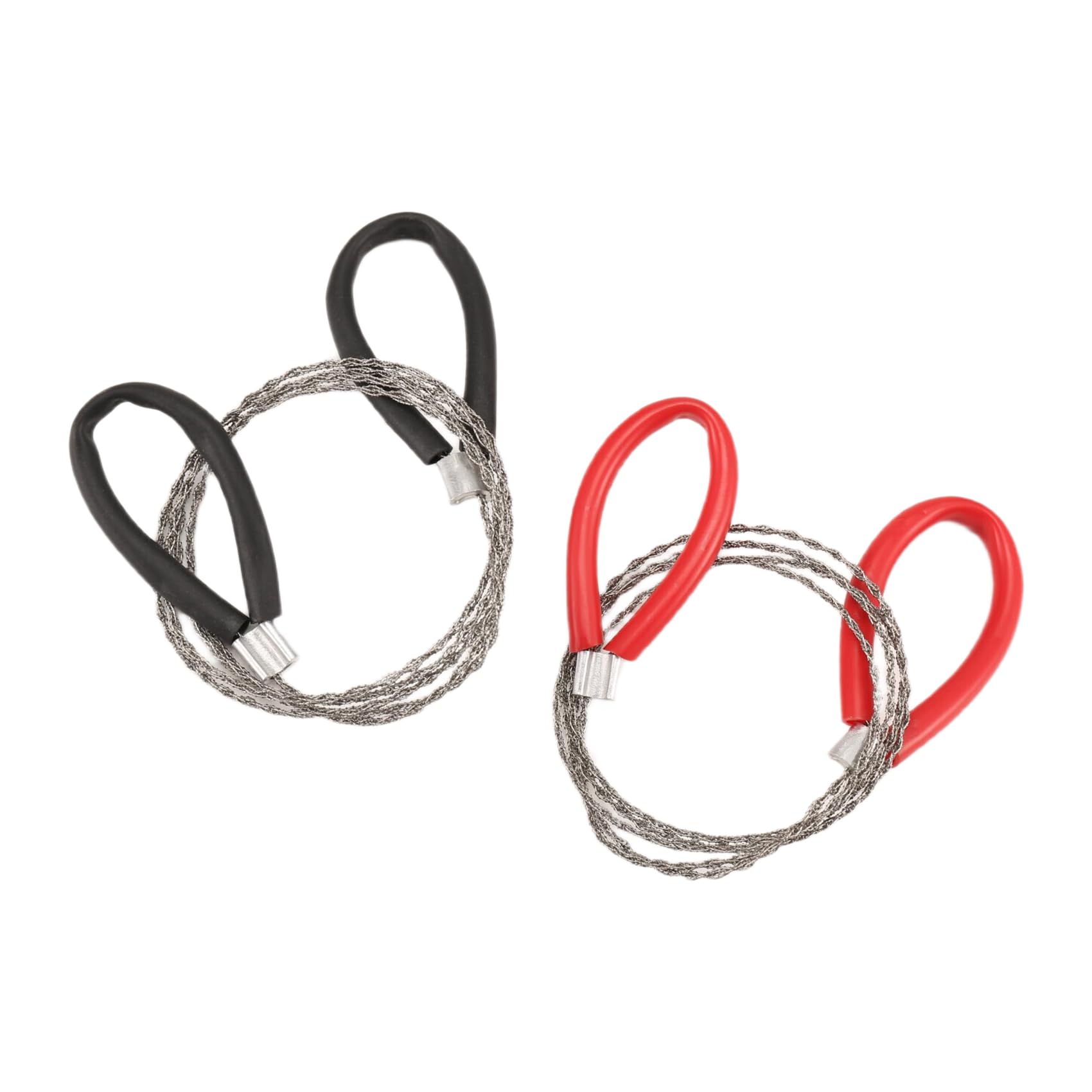 Aniyaa 2 Piece PVC Pipe Cable Saw Stainless Steel Wire Saw Hand Pocket String Rope Saw Emergency Survival Wire Saw Cutting Tool Metal